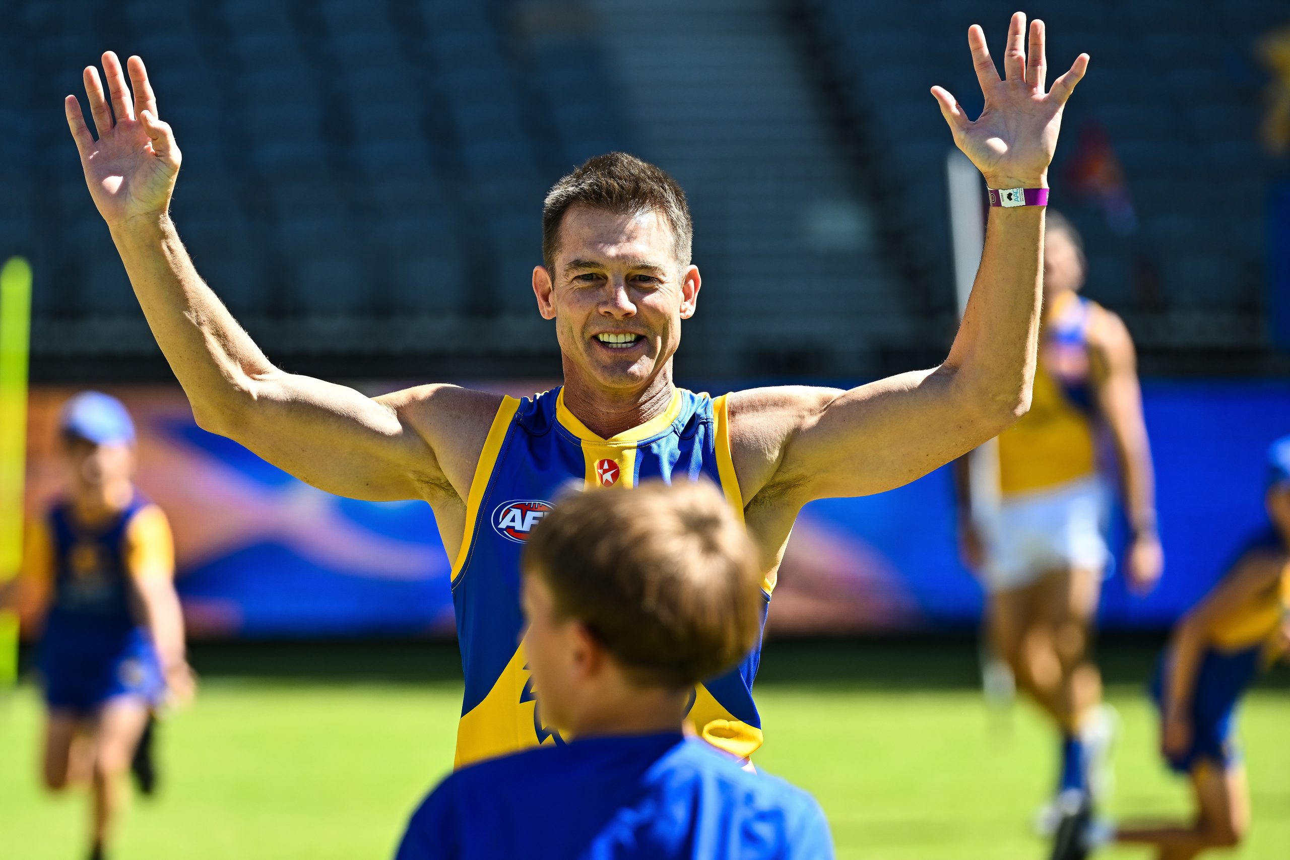 Ben Cousins was part of the Eagles family day at the start of the season.