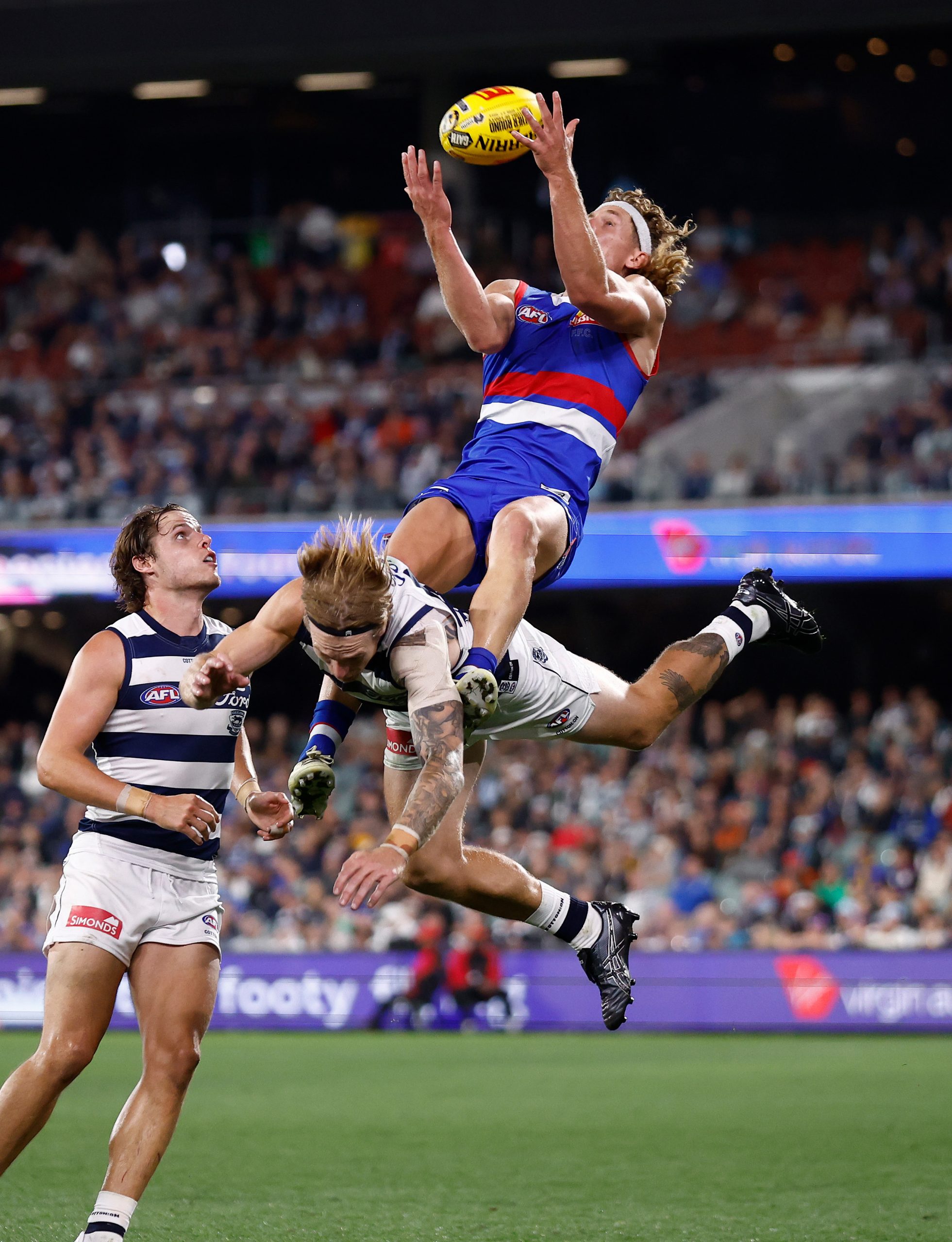 Aaron Naughton was held goalless against Geelong in round four.