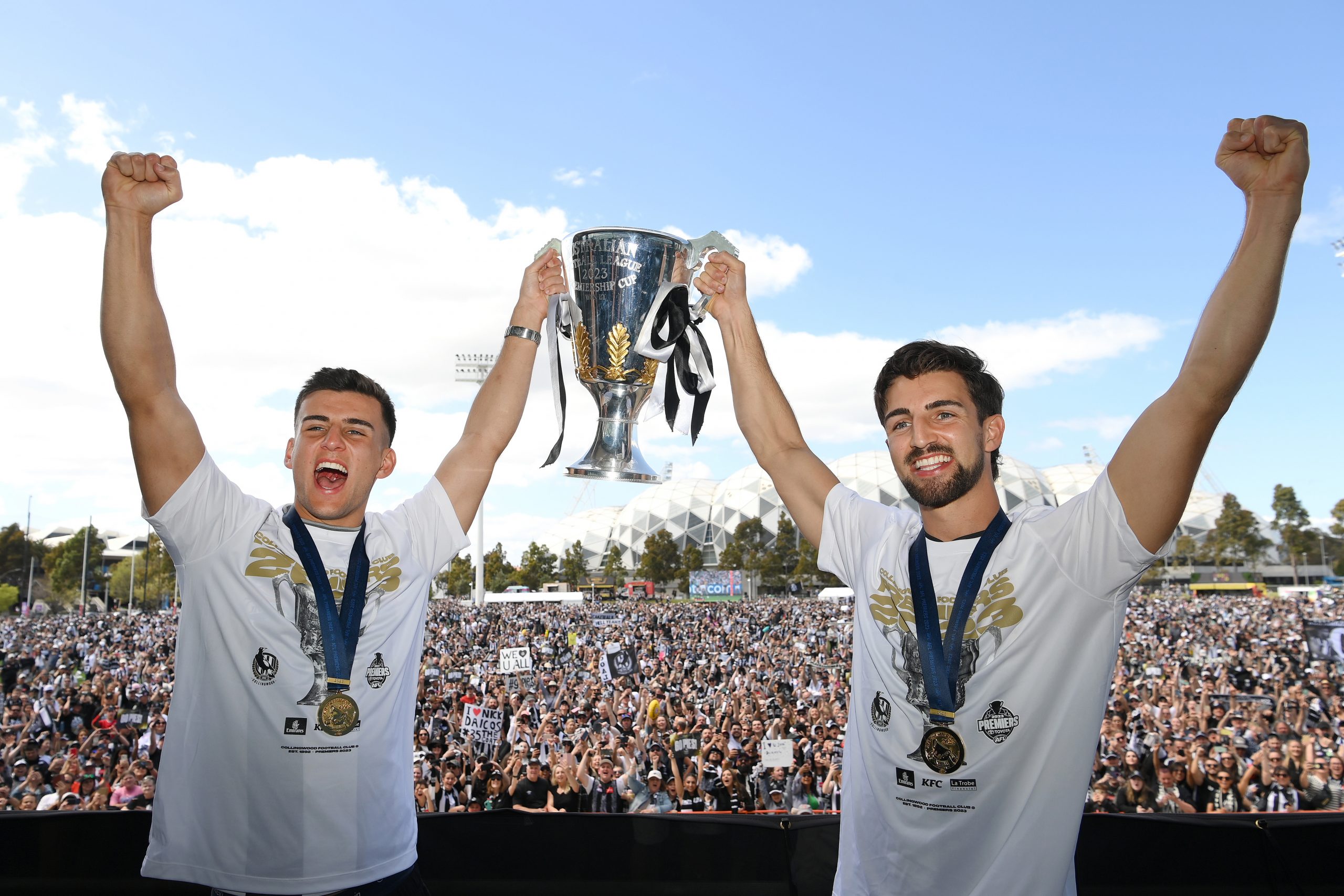 Smith is in business with Nick and Josh Daicos, who both play at Collingwood.