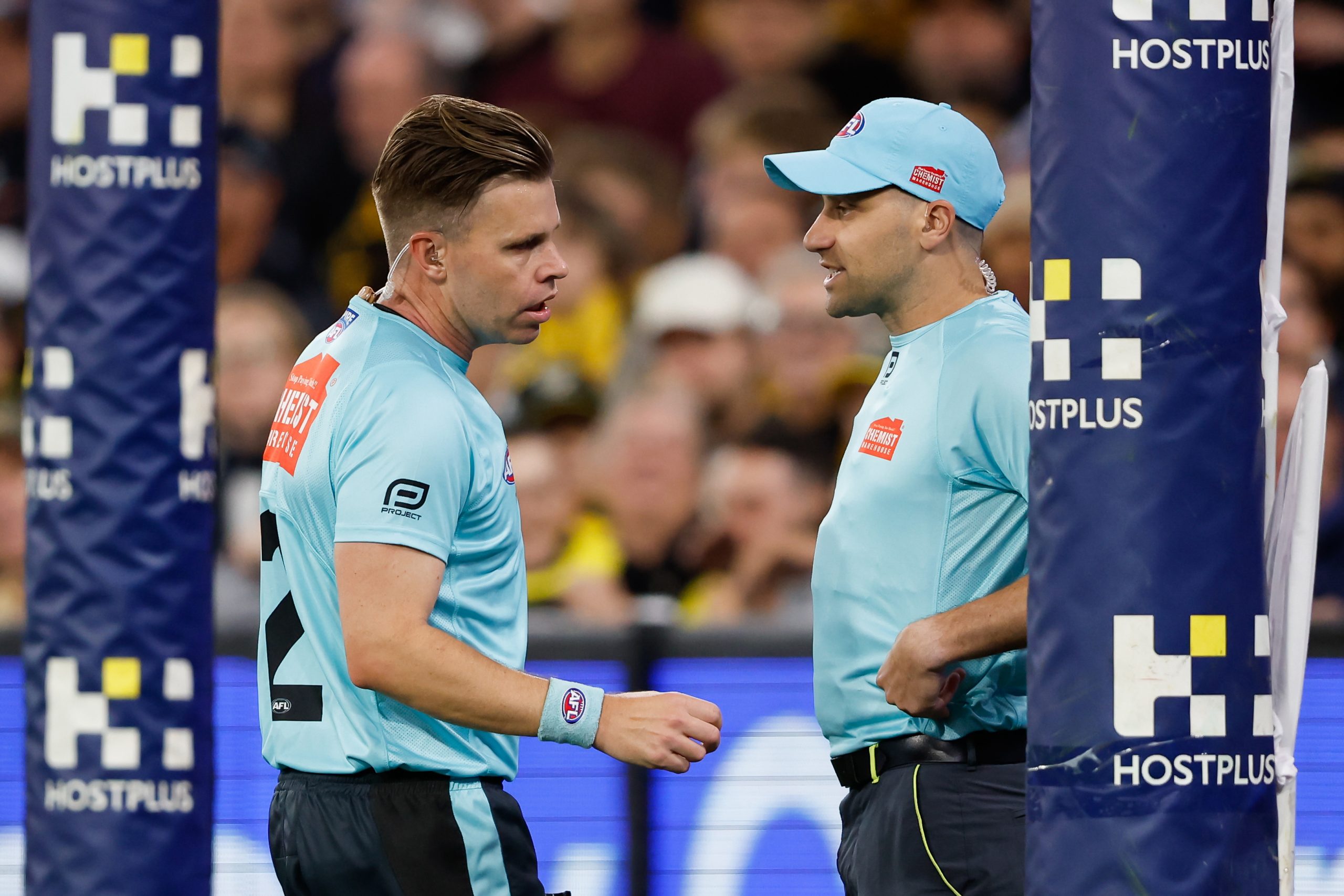 Umpires call for score review