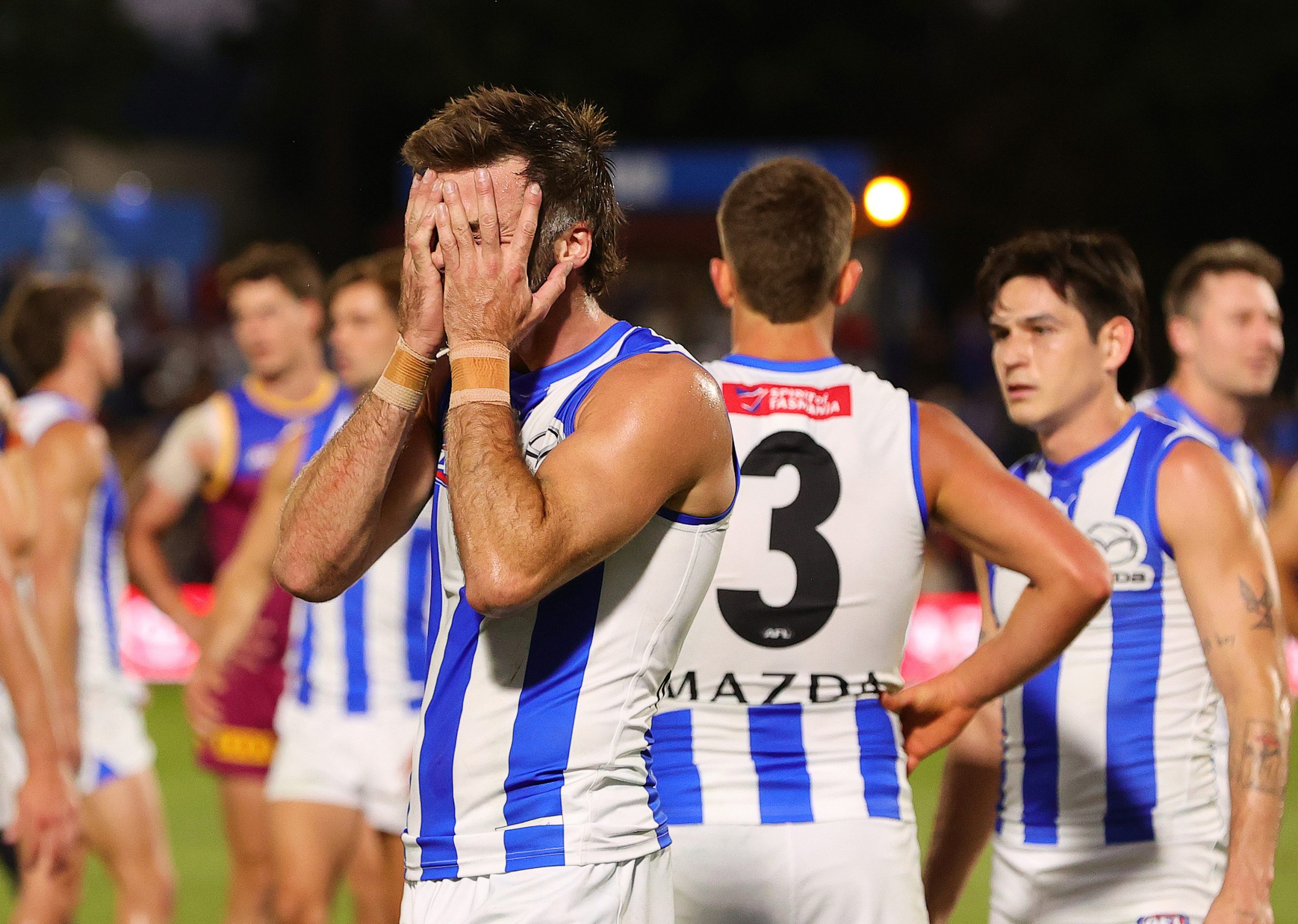 North Melbourne were smashed by Brisbane in Adelaide.