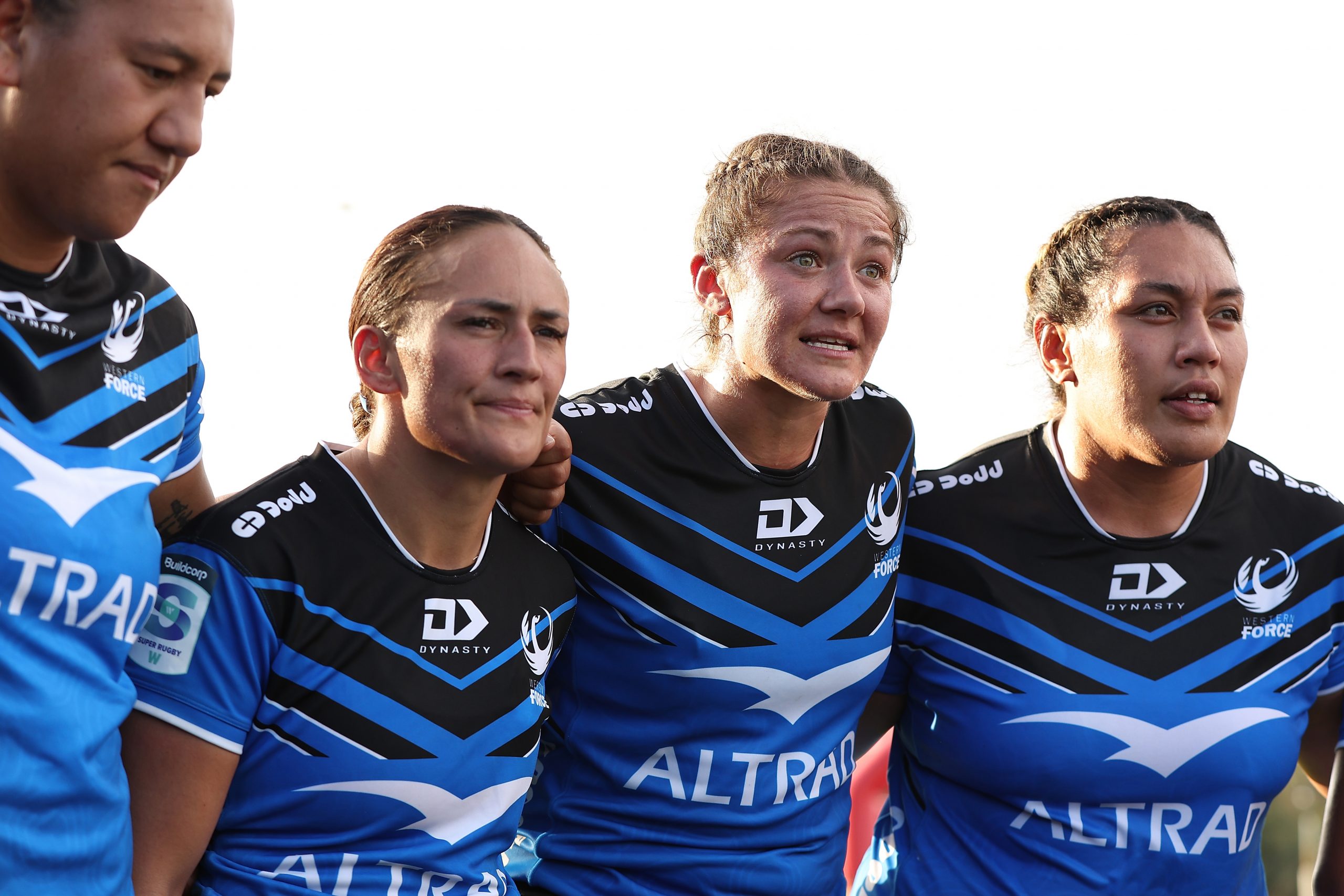 Michaela Leonard (middle) of the Force will captain the Wallaroos in 2024.