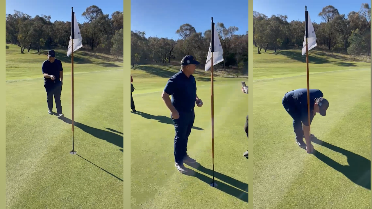 Kafer buries hole in one