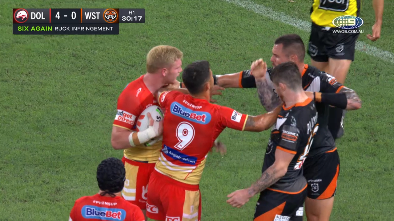 NRL Highlights: Dolphins v Tigers - Round 5