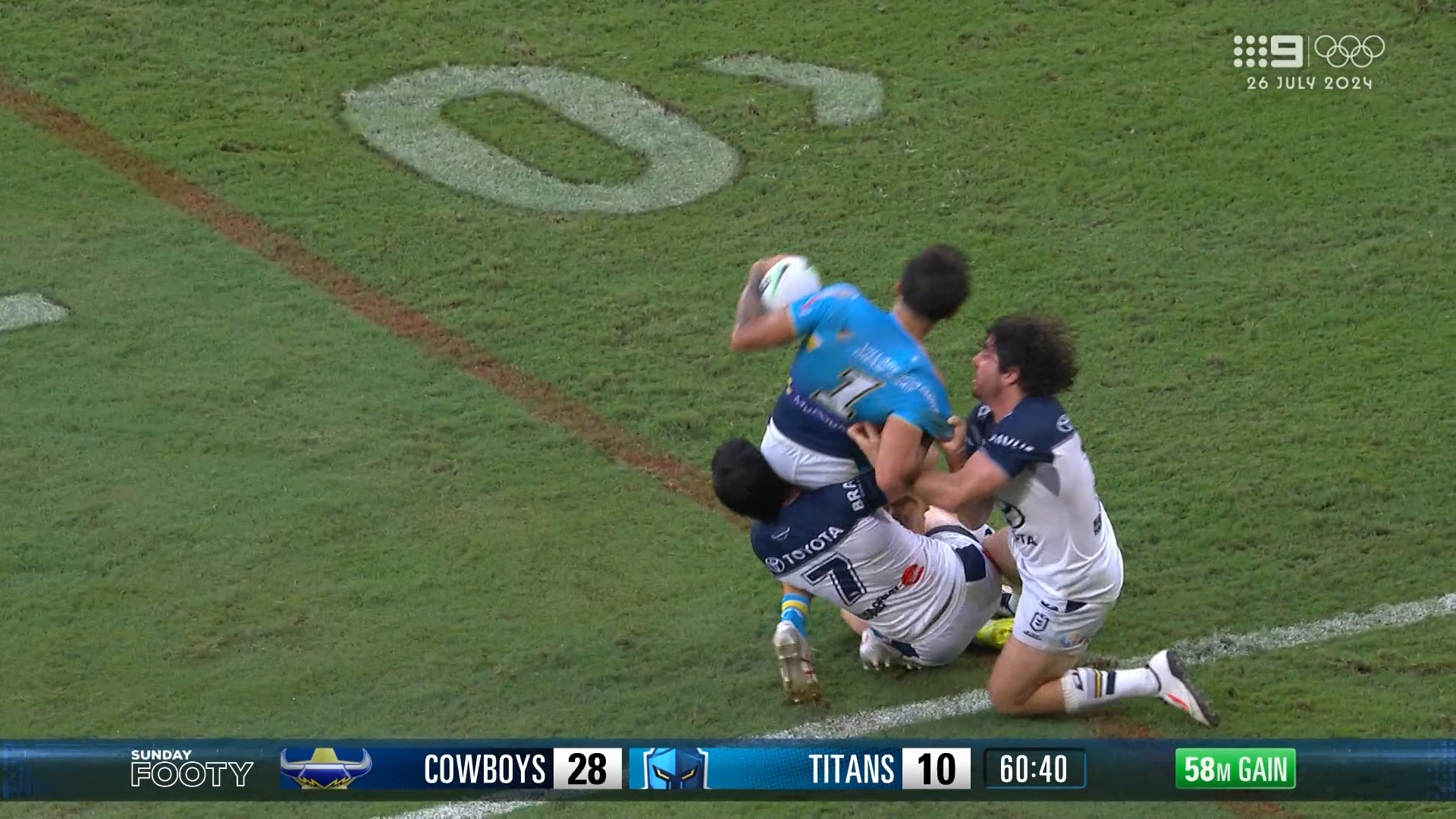 Townsend binned for hip drop