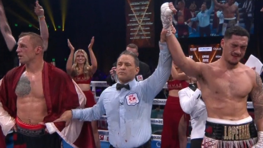 Opetaia breaks jaw in brutal world title win