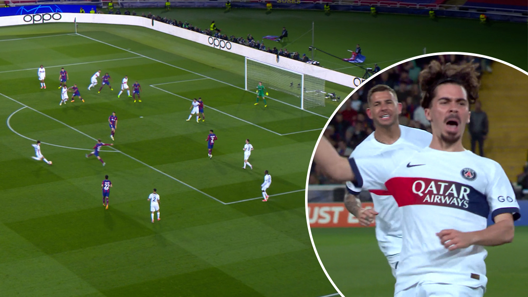 Vitinha epic levels tie with Barcelona for PSG