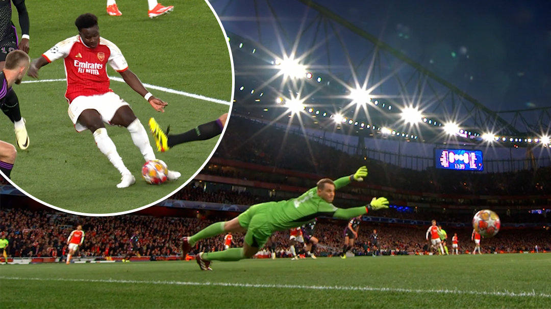 Saka's crisp left foot finish