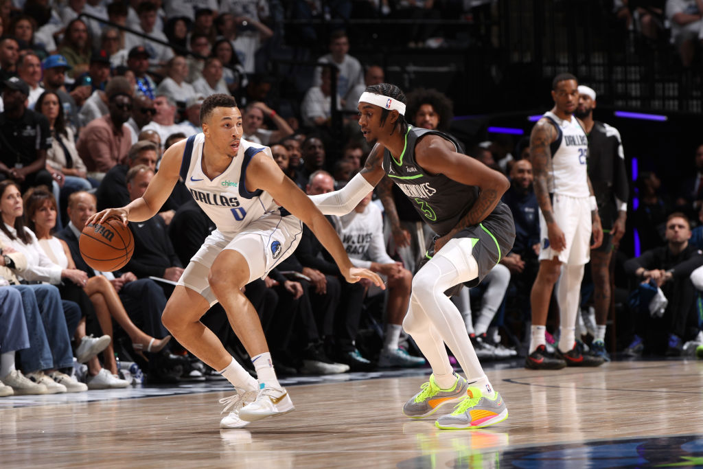 2024 NBA Playoffs. Dallas Mavericks V Minnesota Timberwolves. Dante Exum.