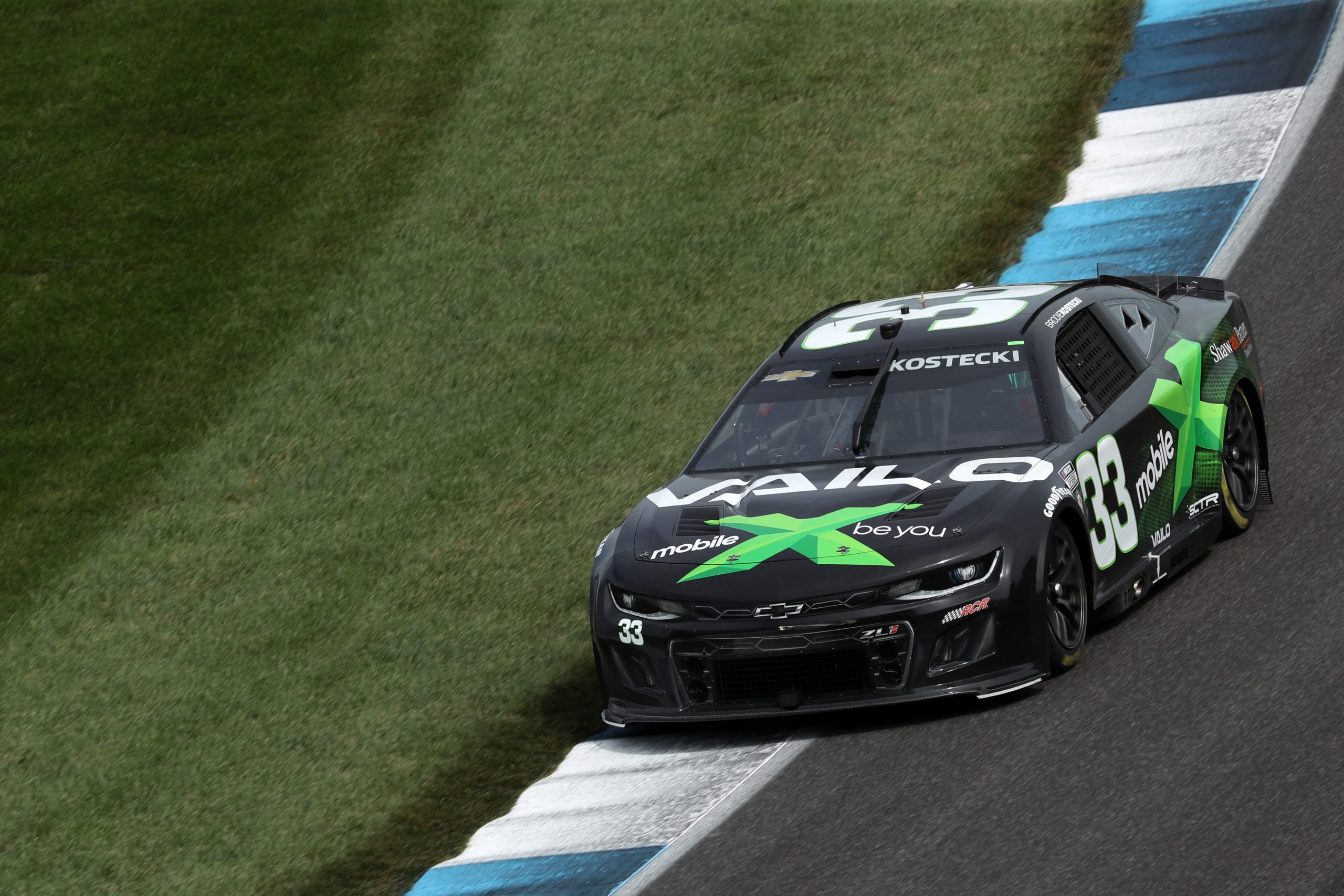 Brodie Kostecki in the No.33 Richard Childress Racing-run Chevrolet Camaro.