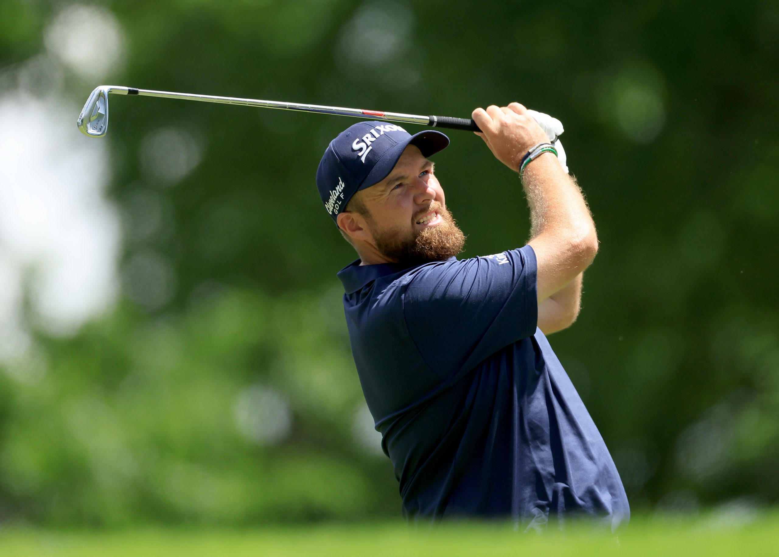 Shane Lowry of Ireland plays his second shot on the 12th hole during the third round of the 2024 PGA Championship at Valhalla Golf Club on May 18, 2024 in Louisville, Kentucky. (Photo by David Cannon/Getty Images)