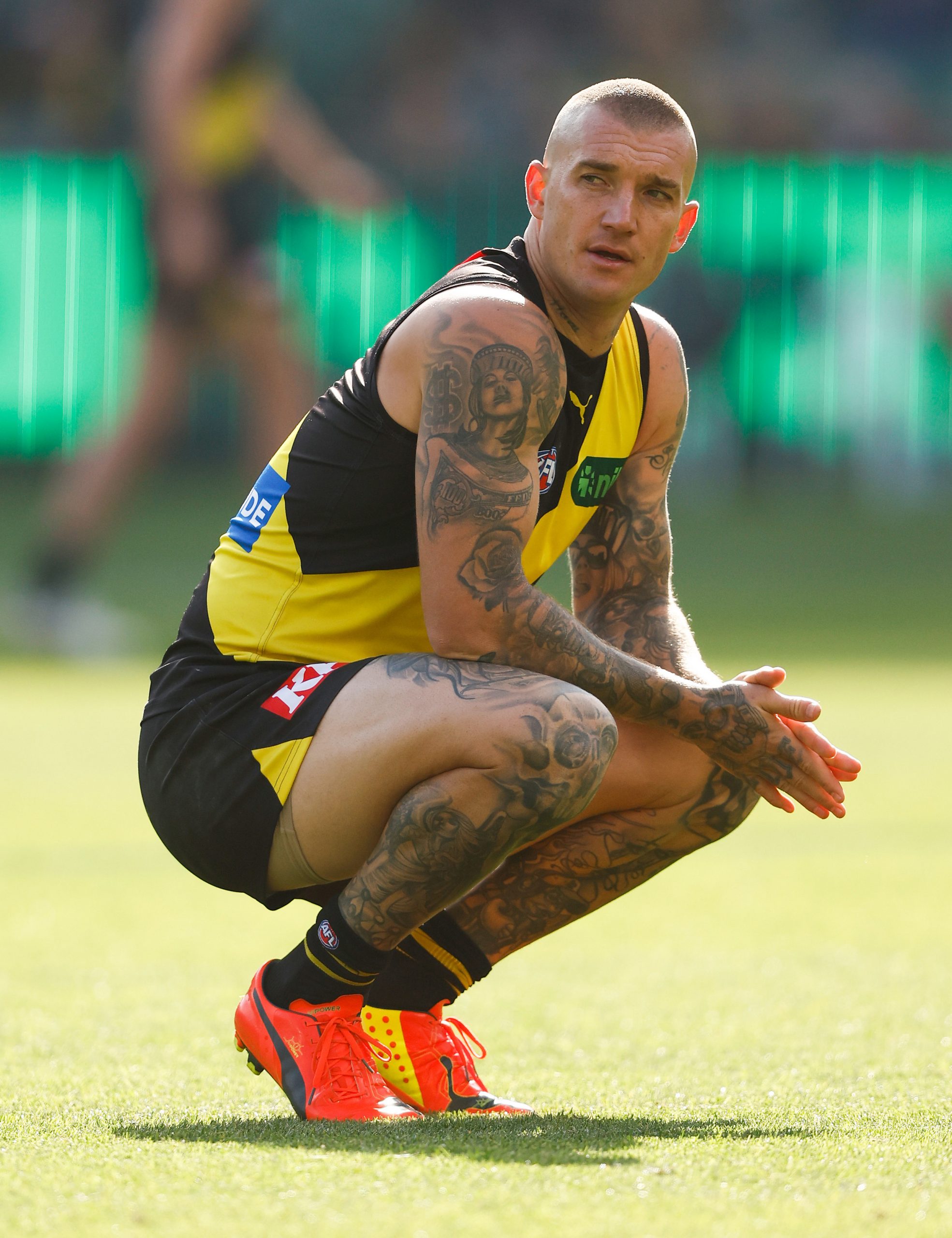 Martin was used in a defensive role against Fremantle.