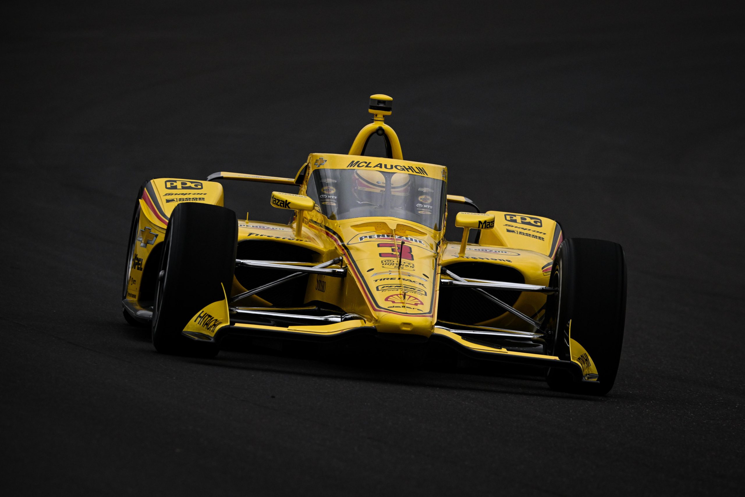 Scott McLaughlin during practice for the 2024 Indianapolis 500.