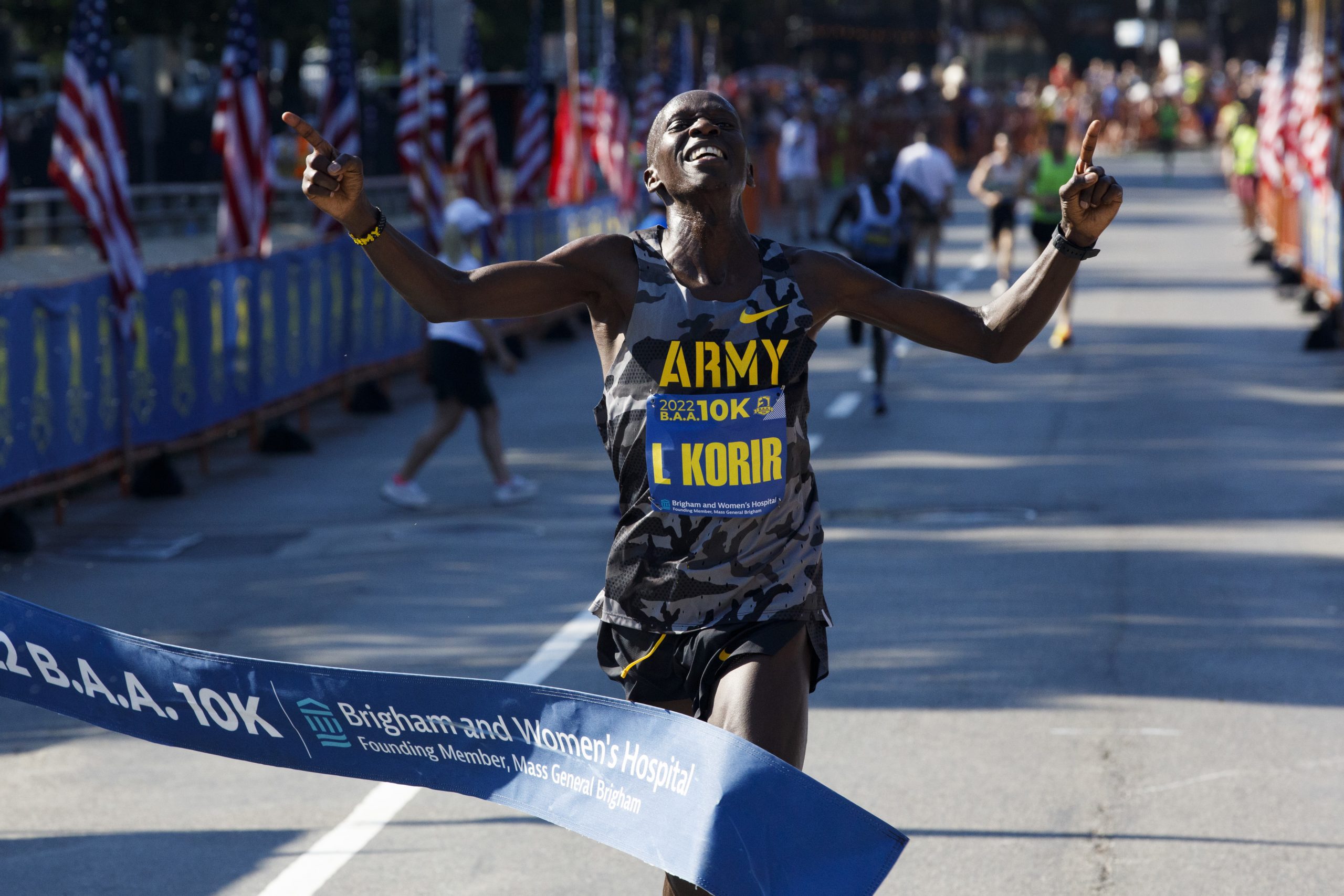 Leonard Korir is a top US marathon runner and a member of the US Army.