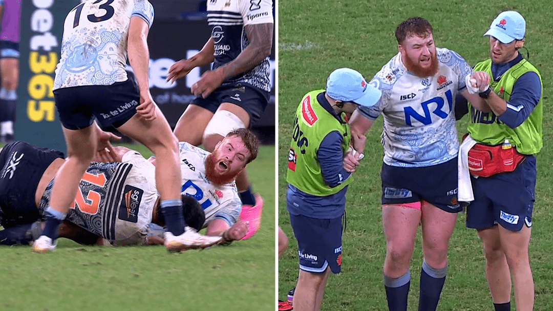 Waratahs prop suffers suspected Achilles injury