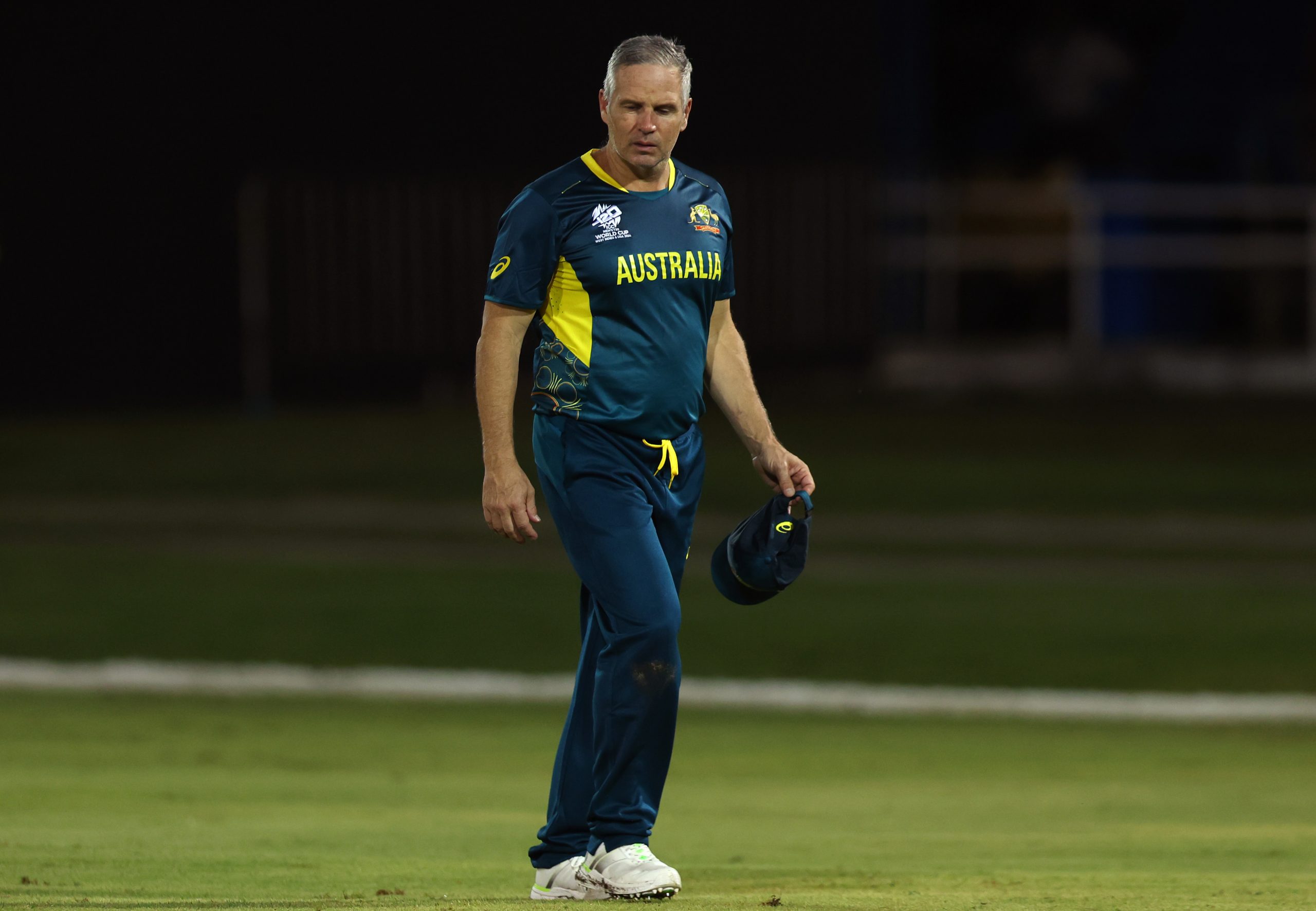 Assistant coach, Brad Hodge was forced to field.