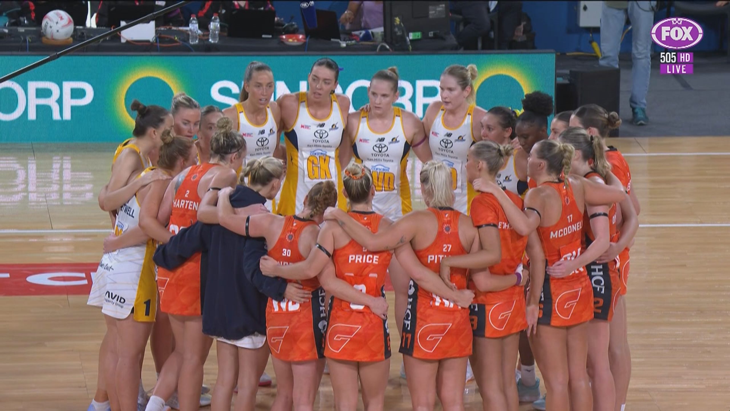 The Giants and Lightning players initially believed the game was over.