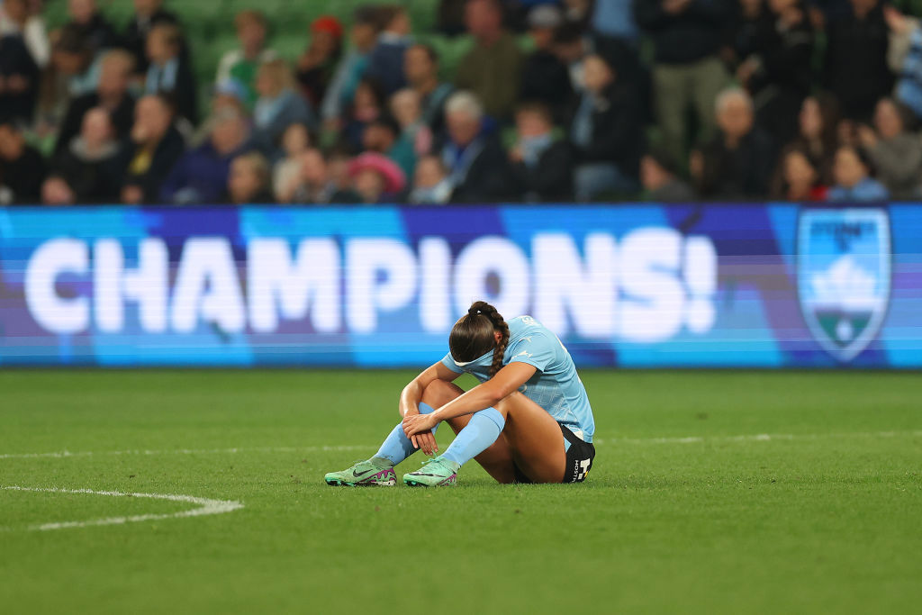 Bryleeh Henry of Melbourne City after the final whistle.