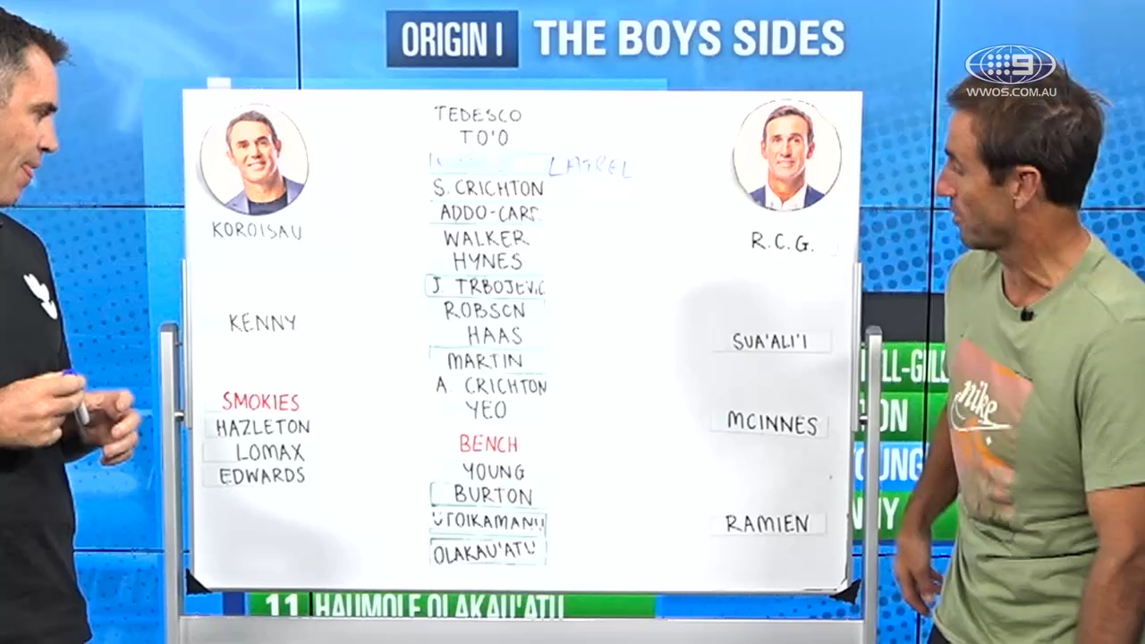 Freddy and Joey pick their Origin side