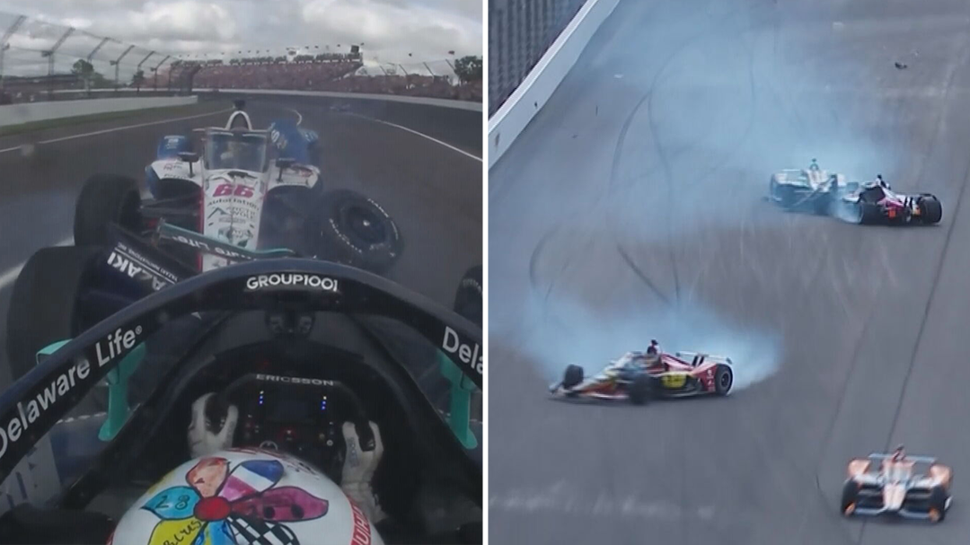 Indy 500 winner crashes out on first lap
