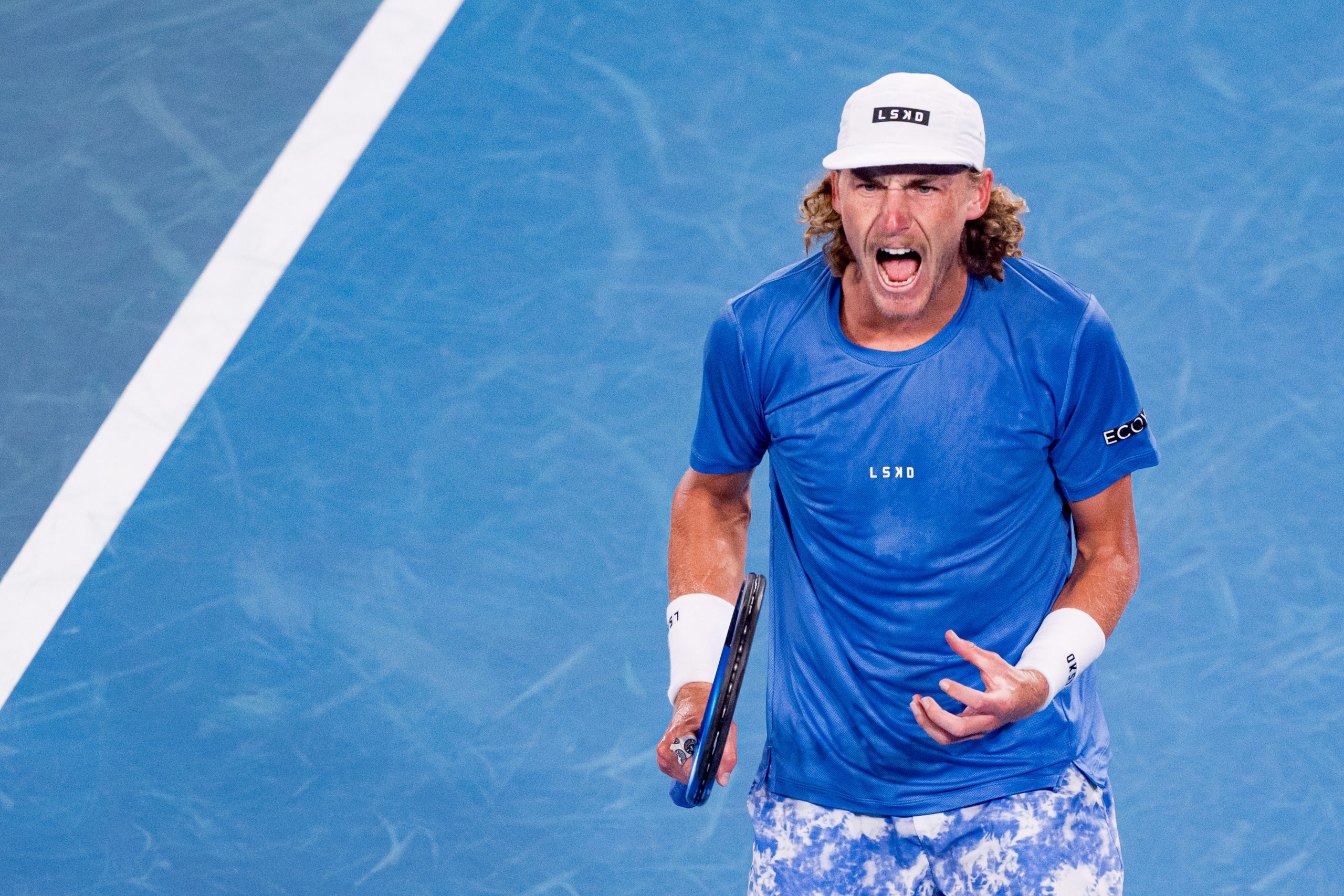 Max Purcell during the Australian Open at Melbourne Park on January 18, 2024 in Melbourne, Australia. (Photo by Andy Cheung/Getty Images)