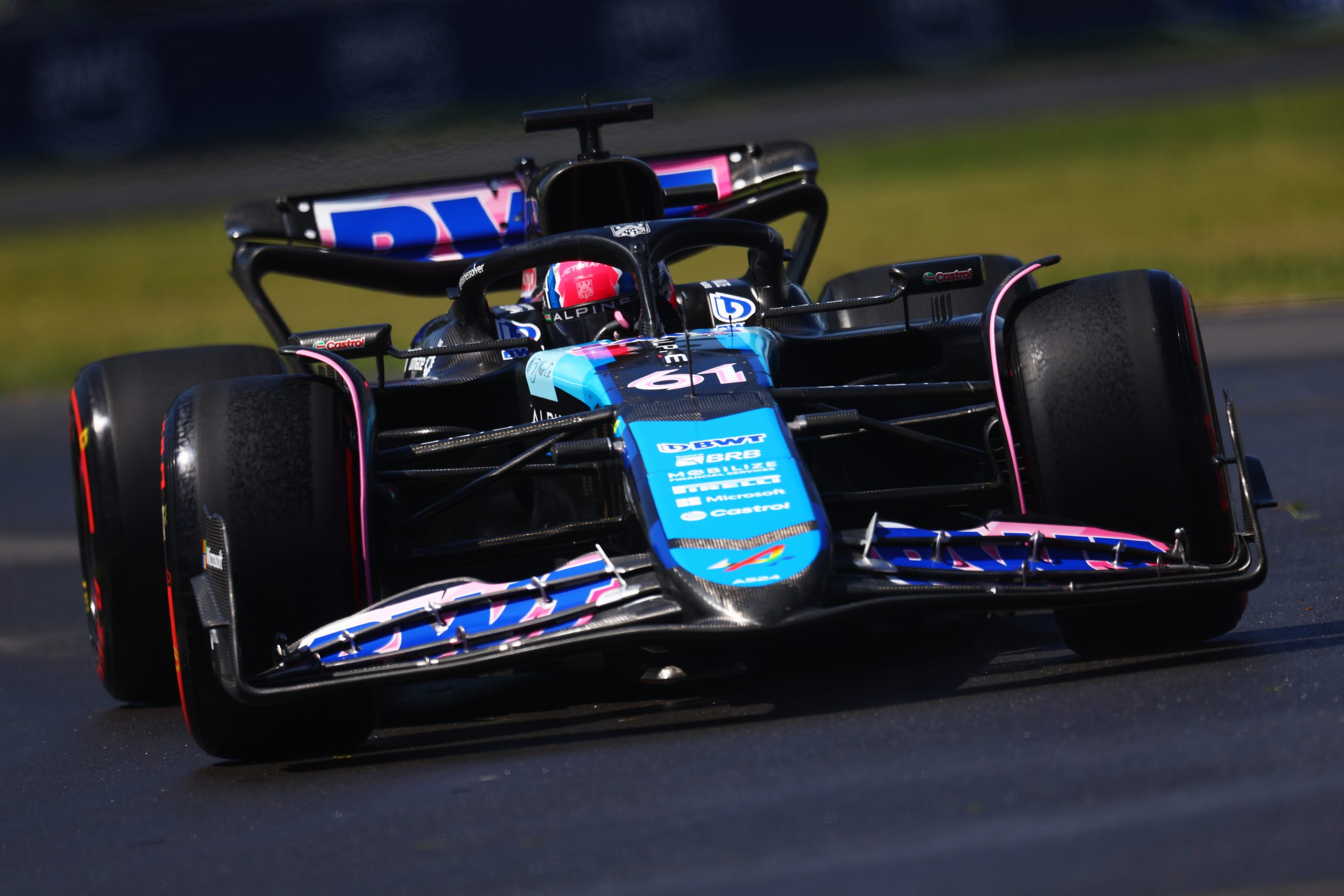 Jack Doohan driving the Alpine F1 A524 on track during practice ahead of the F1 Grand Prix of Canada.