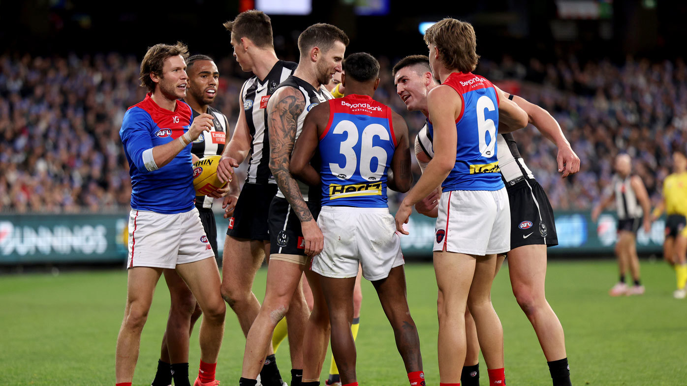 Magpies star Brayden Maynard was in the thick of the action in the King's Birthday clash against the Demons.