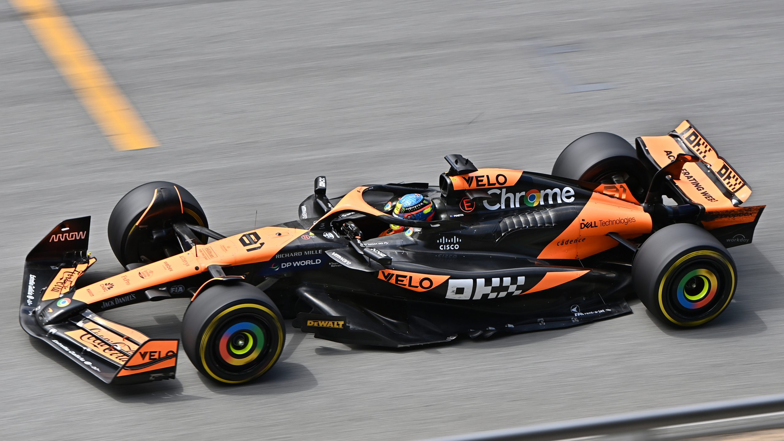 Oscar Piastri of Australia driving the (81) McLaren MCL38 Mercedes on track during the F1 Grand Prix of Spain at Circuit de Barcelona-Catalunya on June 23, 2024 in Barcelona, Spain. (Photo by James Sutton - Formula 1/Formula 1 via Getty Images)