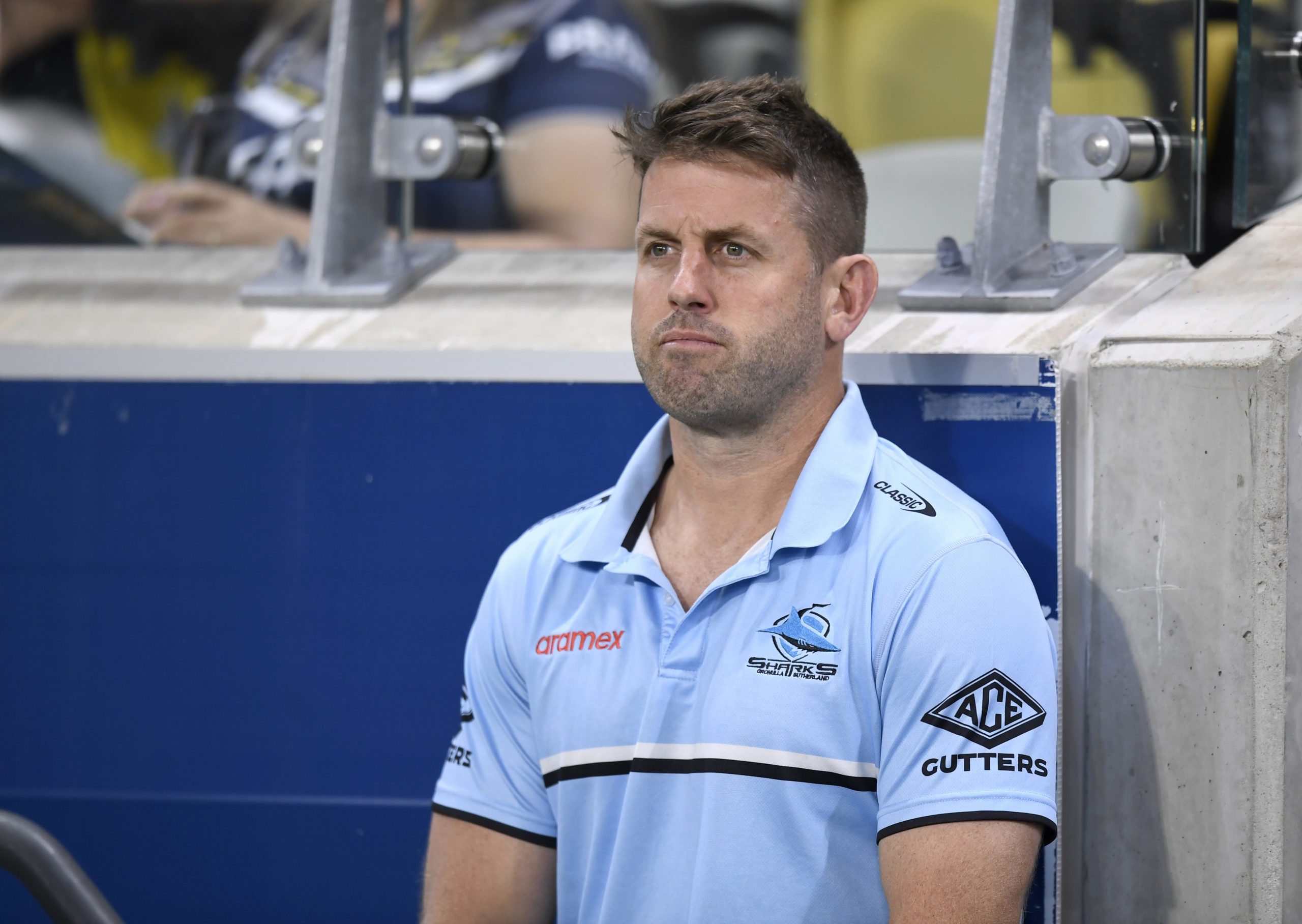 Sharks assistant coach Josh Hannay in 2023.