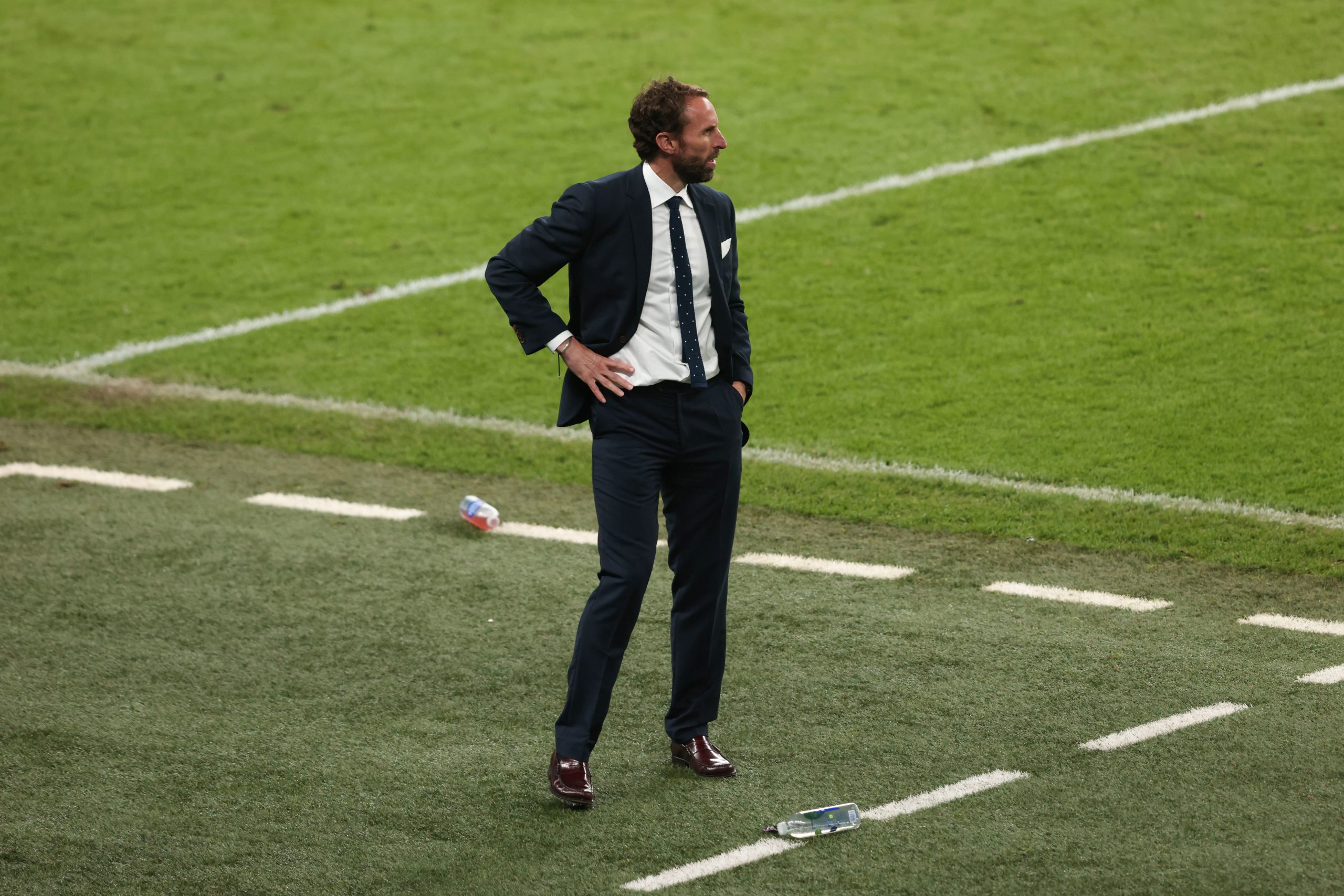 Gareth Southgate of England at Wembley Stadium.