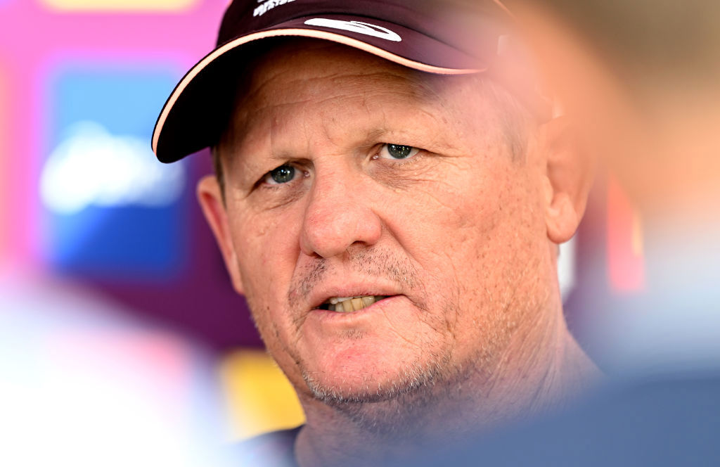 Coach Kevin Walters speaks at a press conference after a Brisbane Broncos NRL Captain's Run.