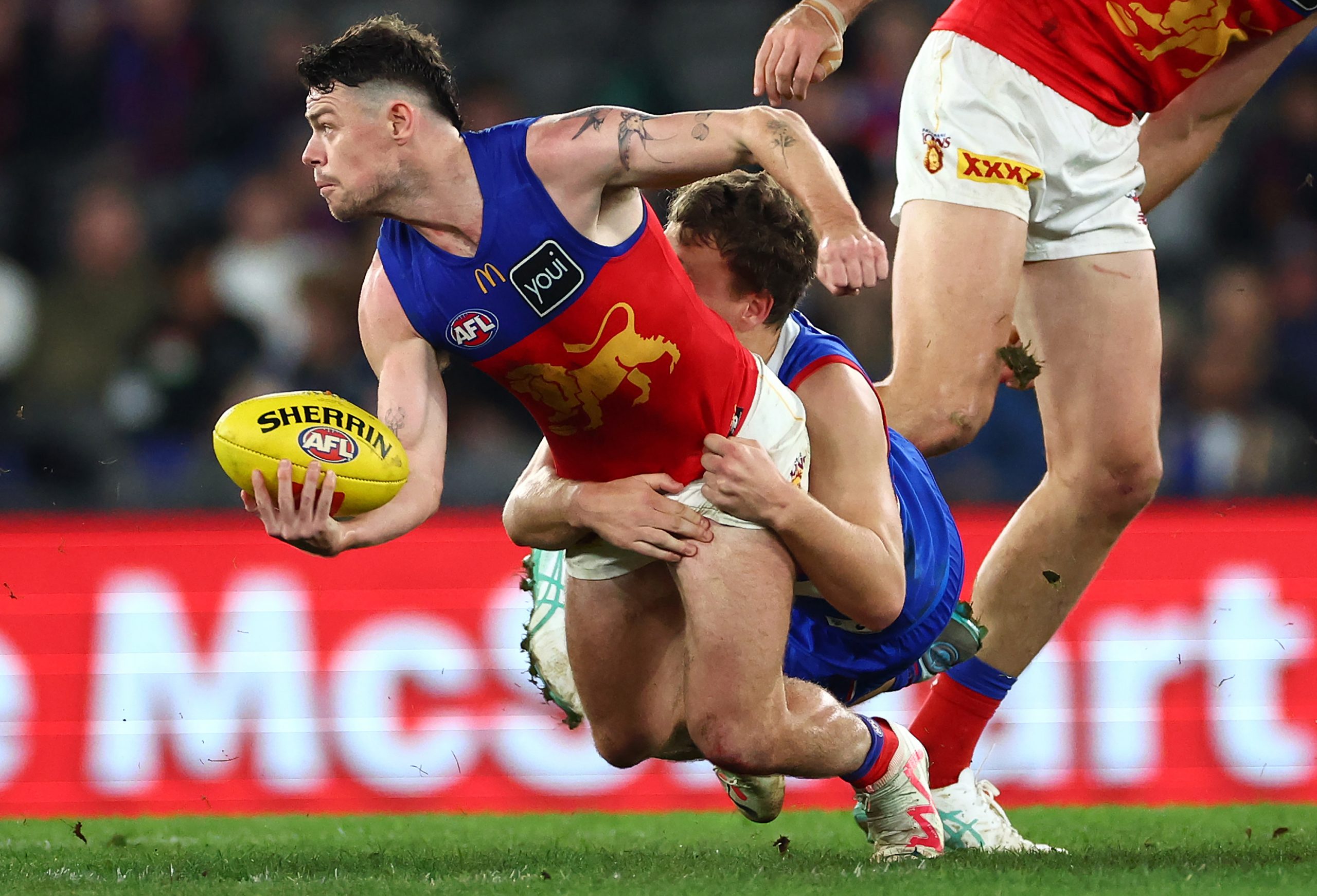 Lachie Neale starred with 38 disposals.