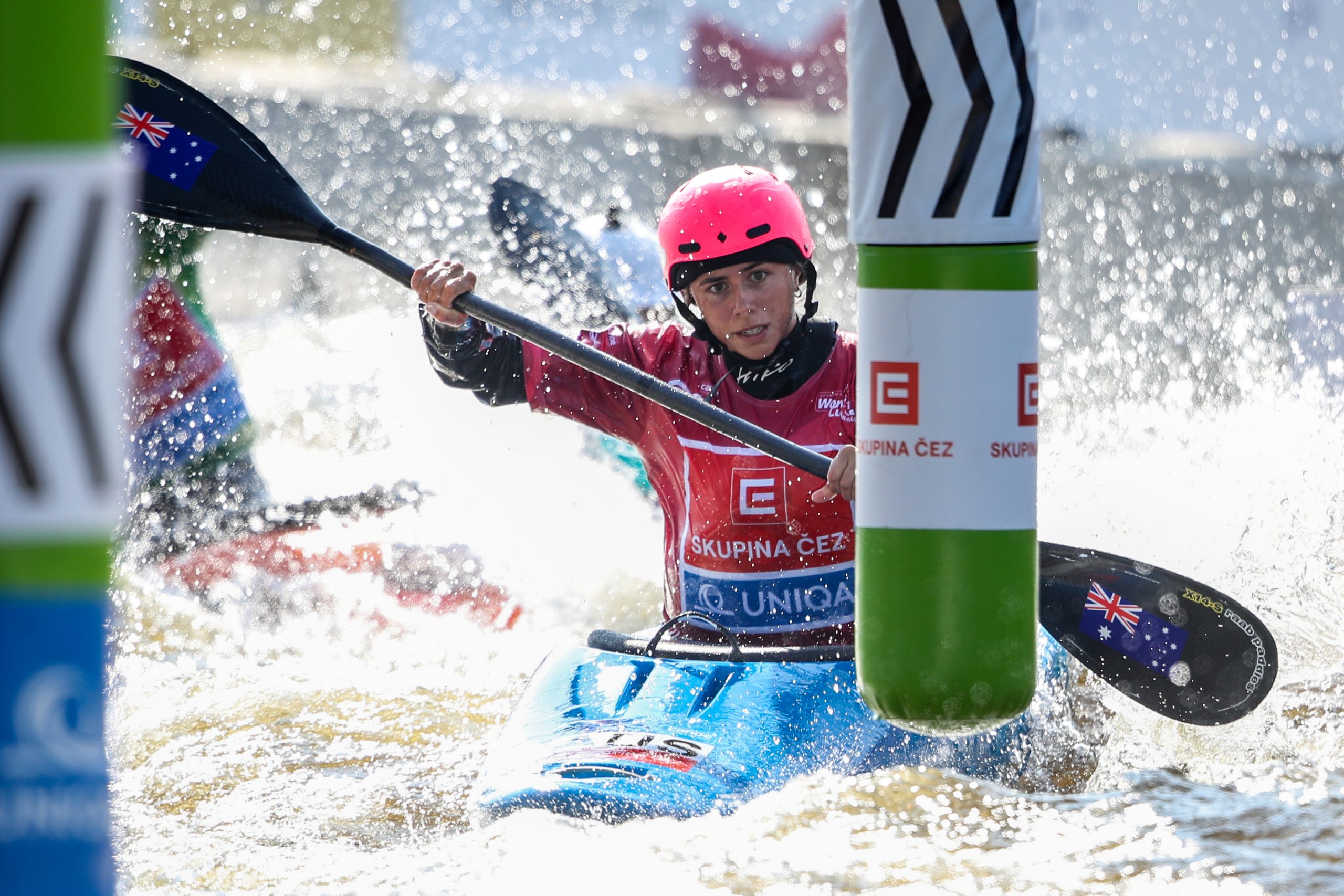 Noemie Fox booked her spot in the Paris Olympics after securing a quota position in the kayak cross discipline by winning silver in the final world cup meeting before the Games in Prague.