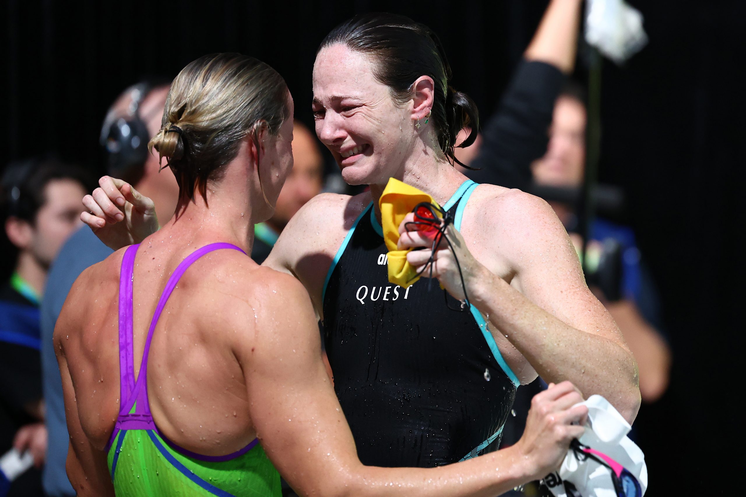 The Campbell sisters, Cate and Bronte, share a beautiful moment.