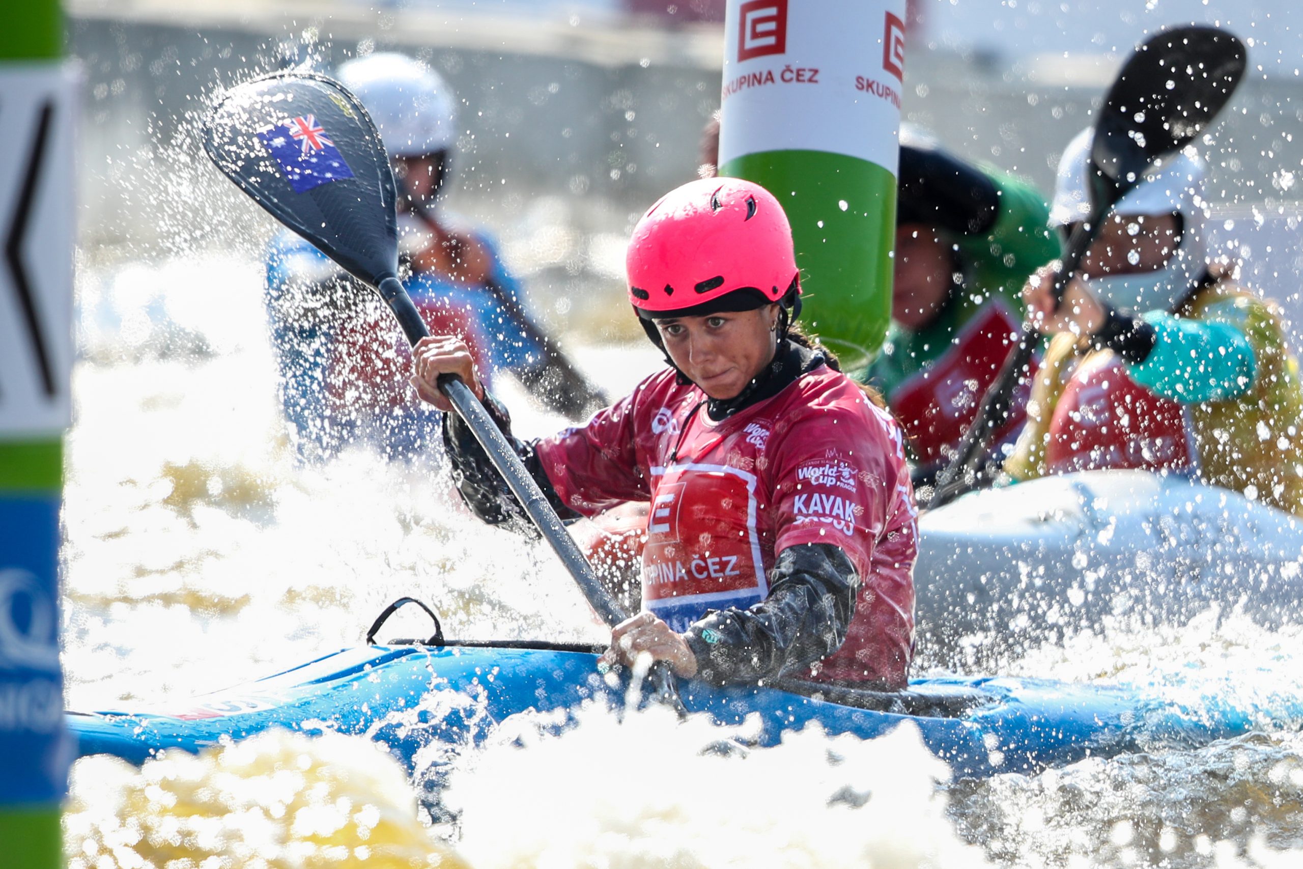 Noemie Fox booked her spot in the Paris Olympics after securing a quota position in the kayak cross discipline by winning silver in the final world cup meeting before the Games in Prague.