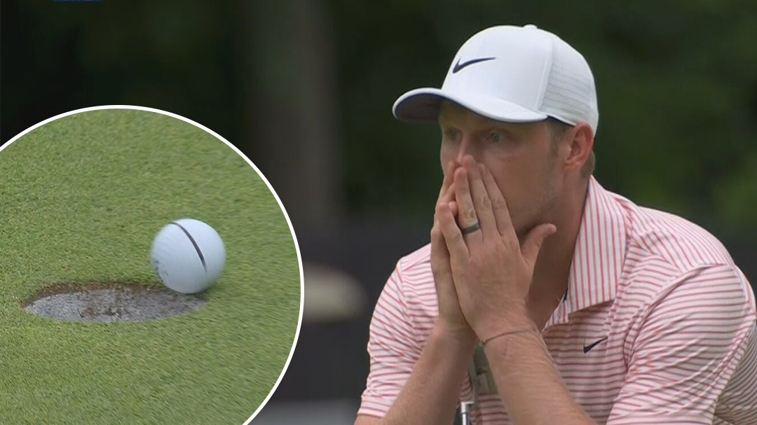 Aussie Davis almost sinks monster birdie