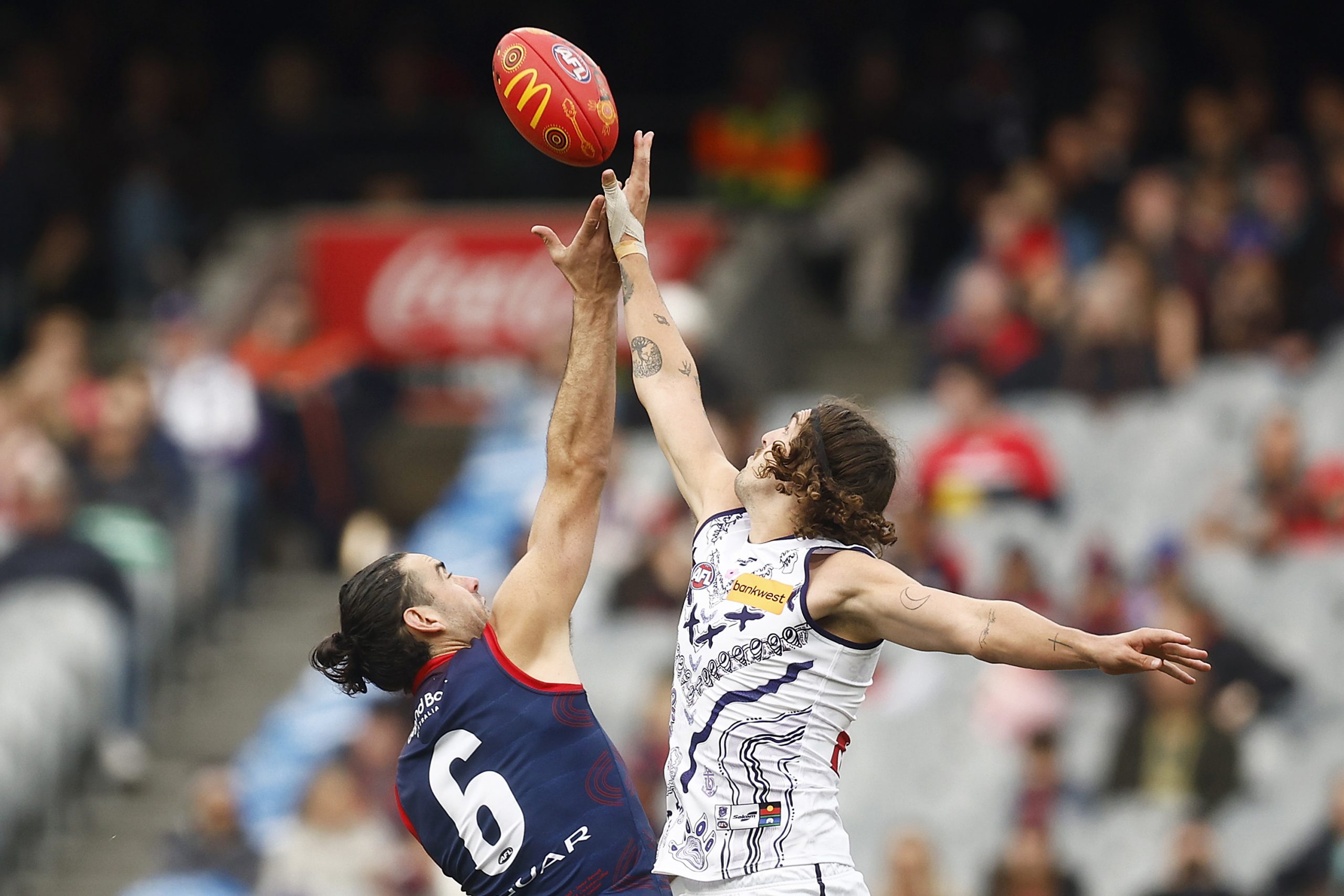 Both Luke Jackson of the Dockers and Brodie Grundy at the Swans, have moved on to become their team's key rucks.