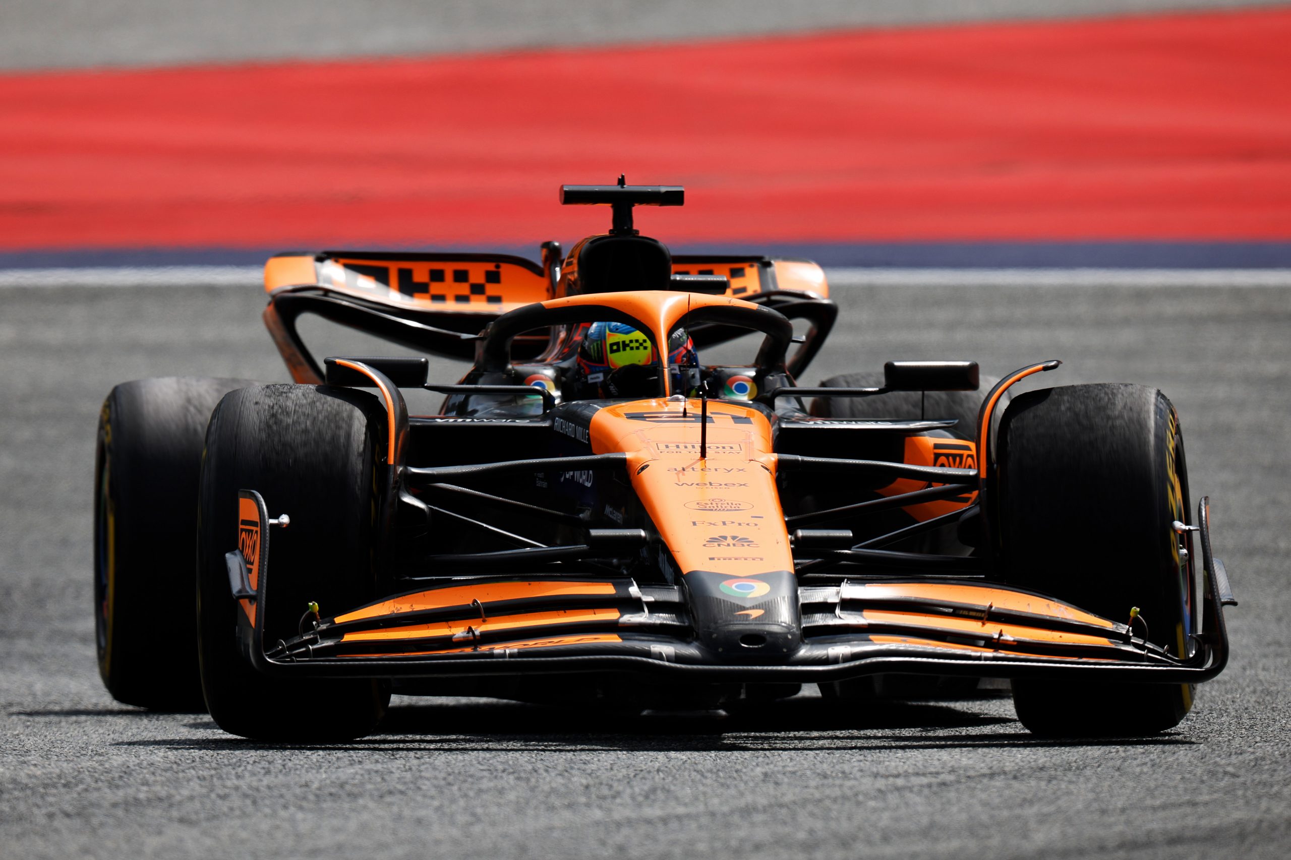 Oscar Piastri of Australia driving the (81) McLaren MCL38 Mercedes on track during the F1 Grand Prix of Austria at Red Bull Ring on June 30, 2024 in Spielberg, Austria. (Photo by Chris Graythen/Getty Images)