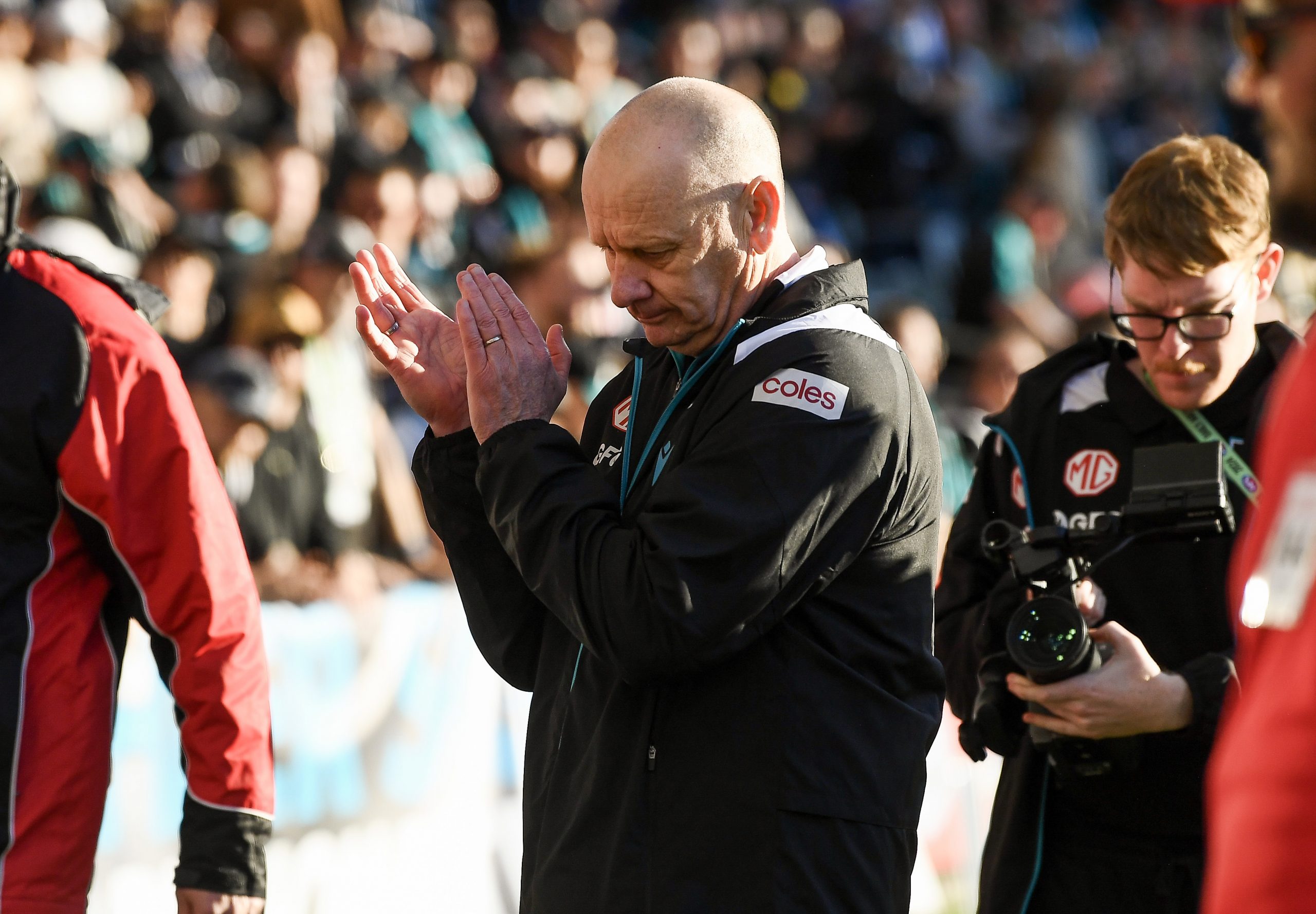 Ken Hinkley was happy after his sides' win over the Dogs.