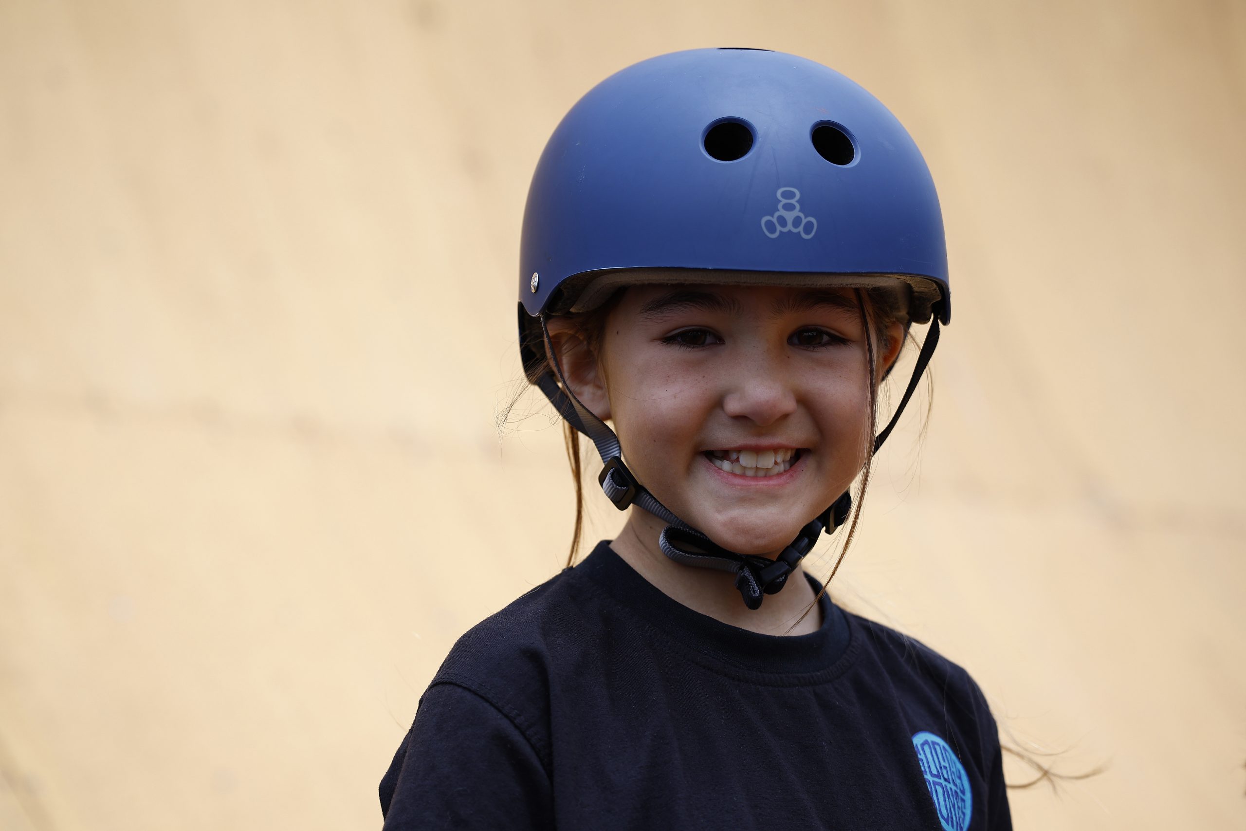 Mia Kretzer of Australia competes in the Womens Skateboard Vert Final during X Games Ventura 2024.