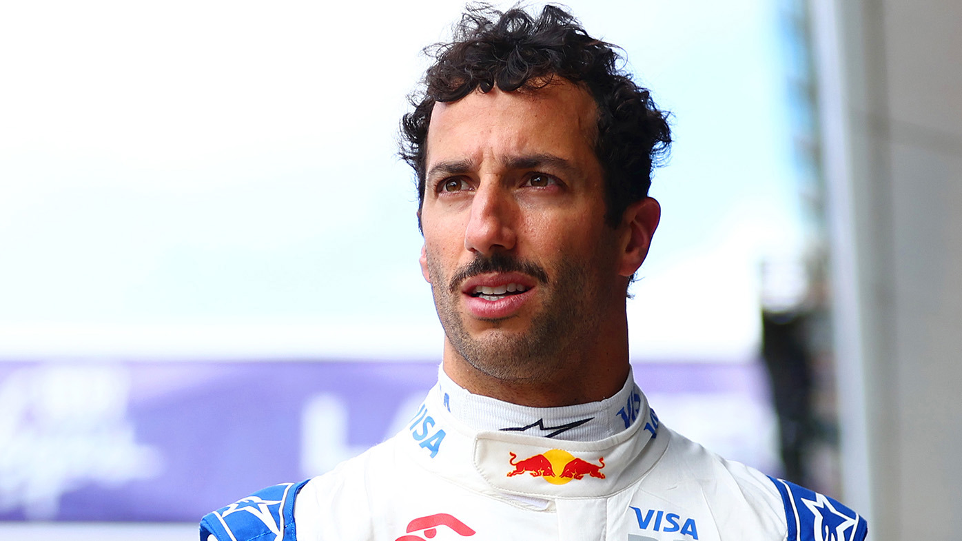 Daniel Ricciardo of Australia and Visa Cash App RB walks in the Pitlane during qualifying ahead of the F1 Grand Prix of Great Britain at Silverstone Circuit on July 06, 2024 in Northampton, England. (Photo by Bryn Lennon - Formula 1/Formula 1 via Getty Images)