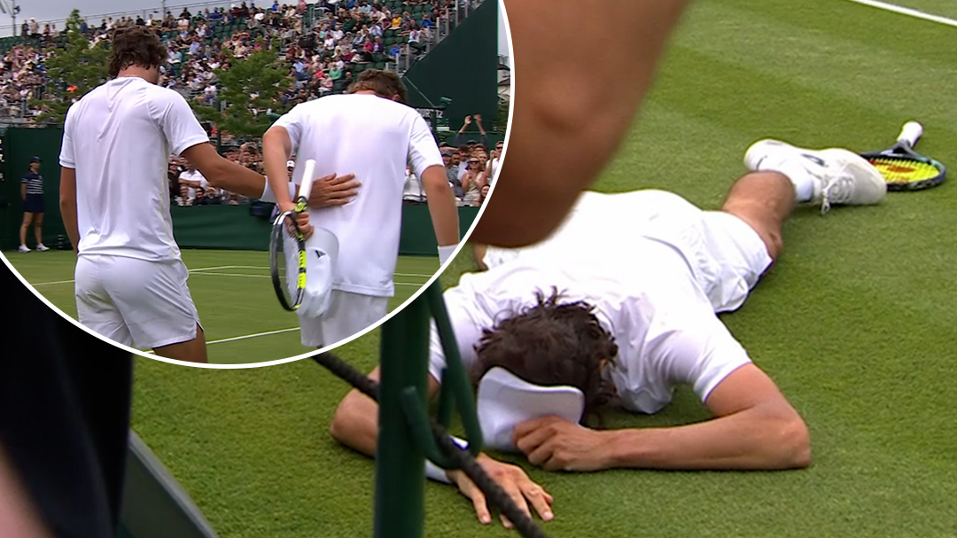 Epic match point ends Wimbledon match tiebreak