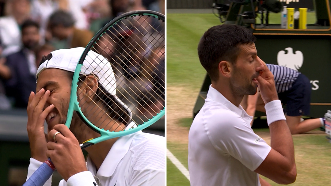 Djokovic mocks crowd with fake tears