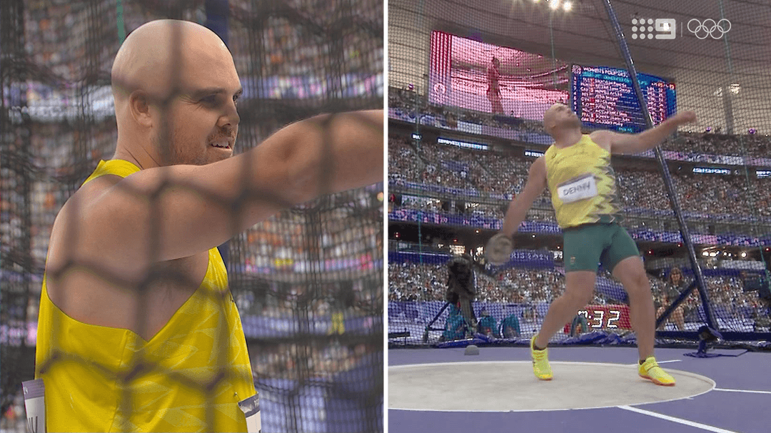 Aussie's cheeky celebration after nailing discus qualifying