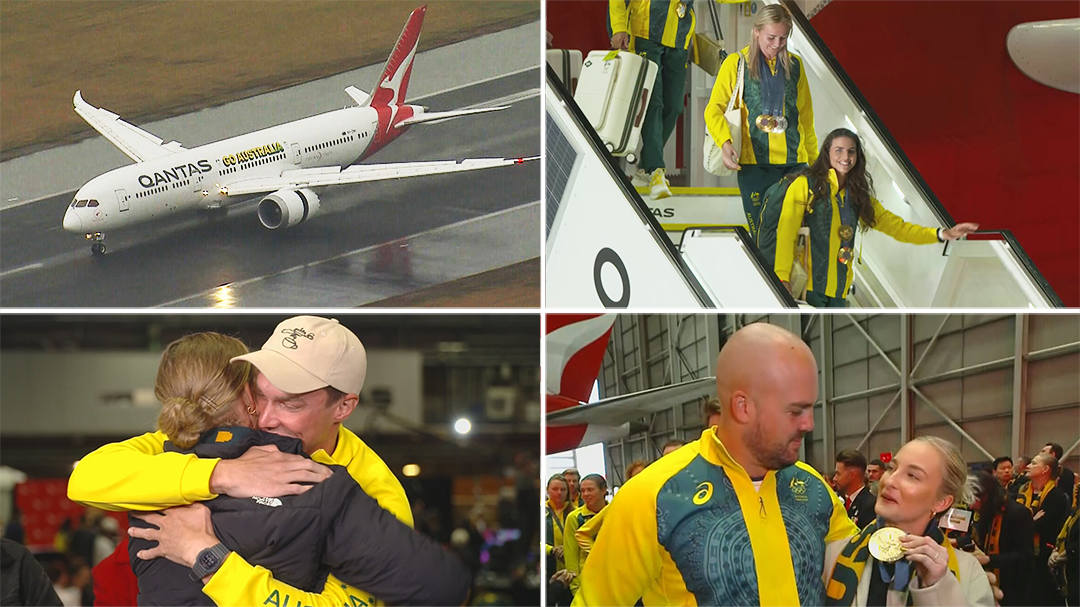 Aussie heroes land in Sydney