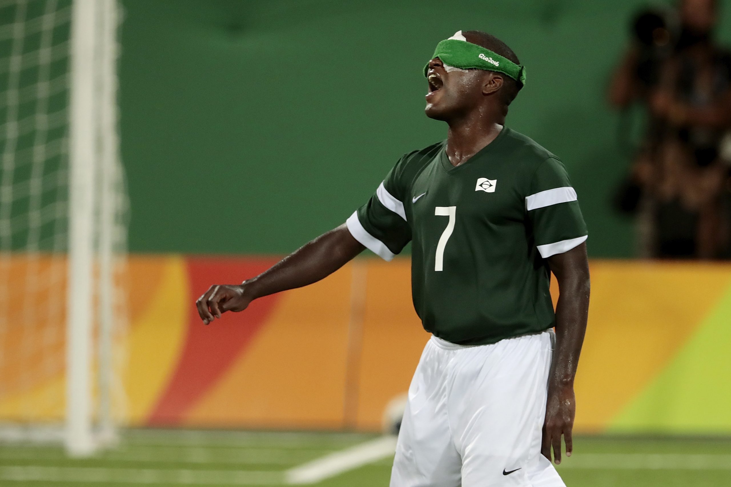 Jefinho of Brazil celebrates the victory.