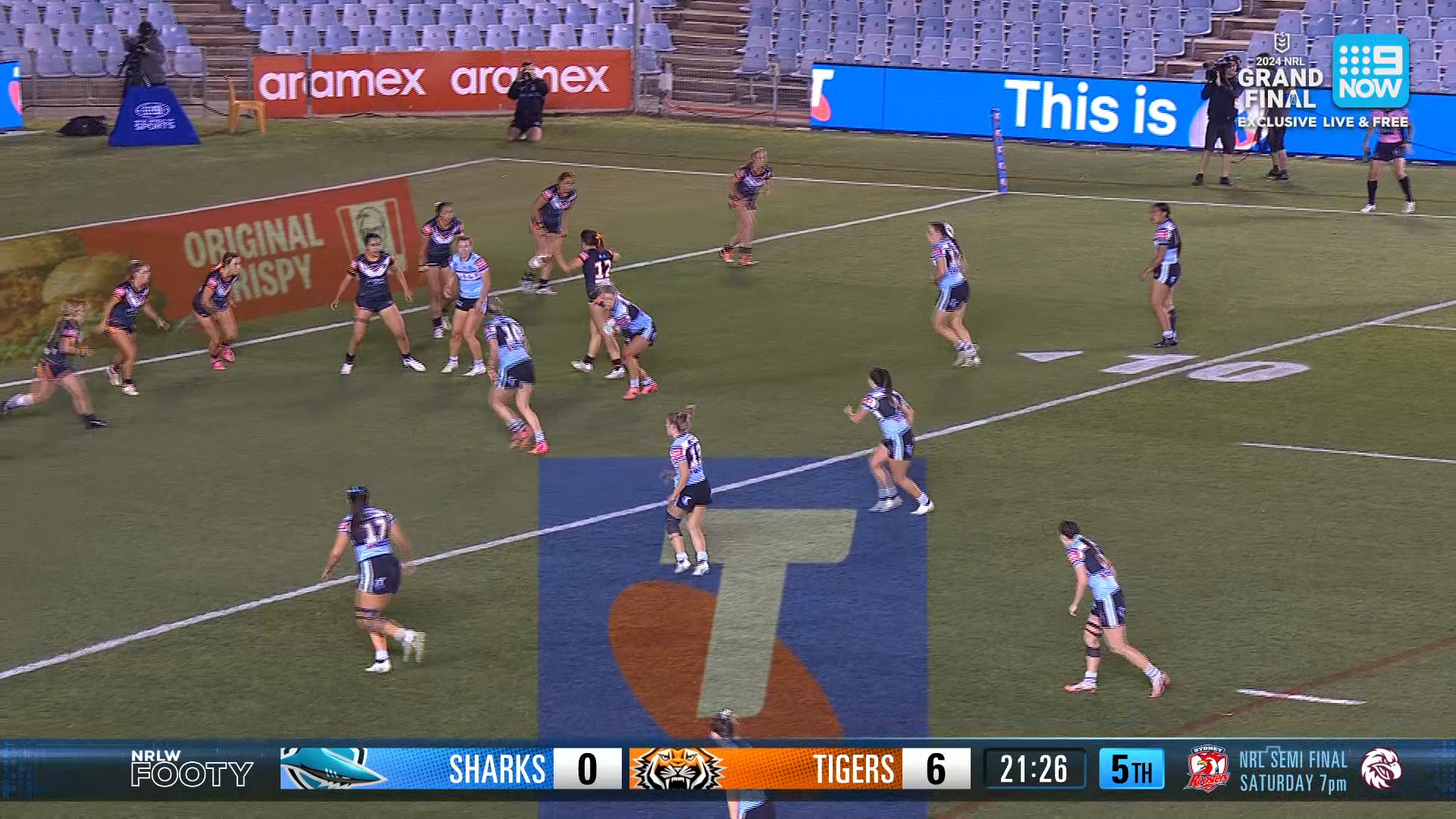  NRLW Highlights: Sharks v Tigers - Round 9