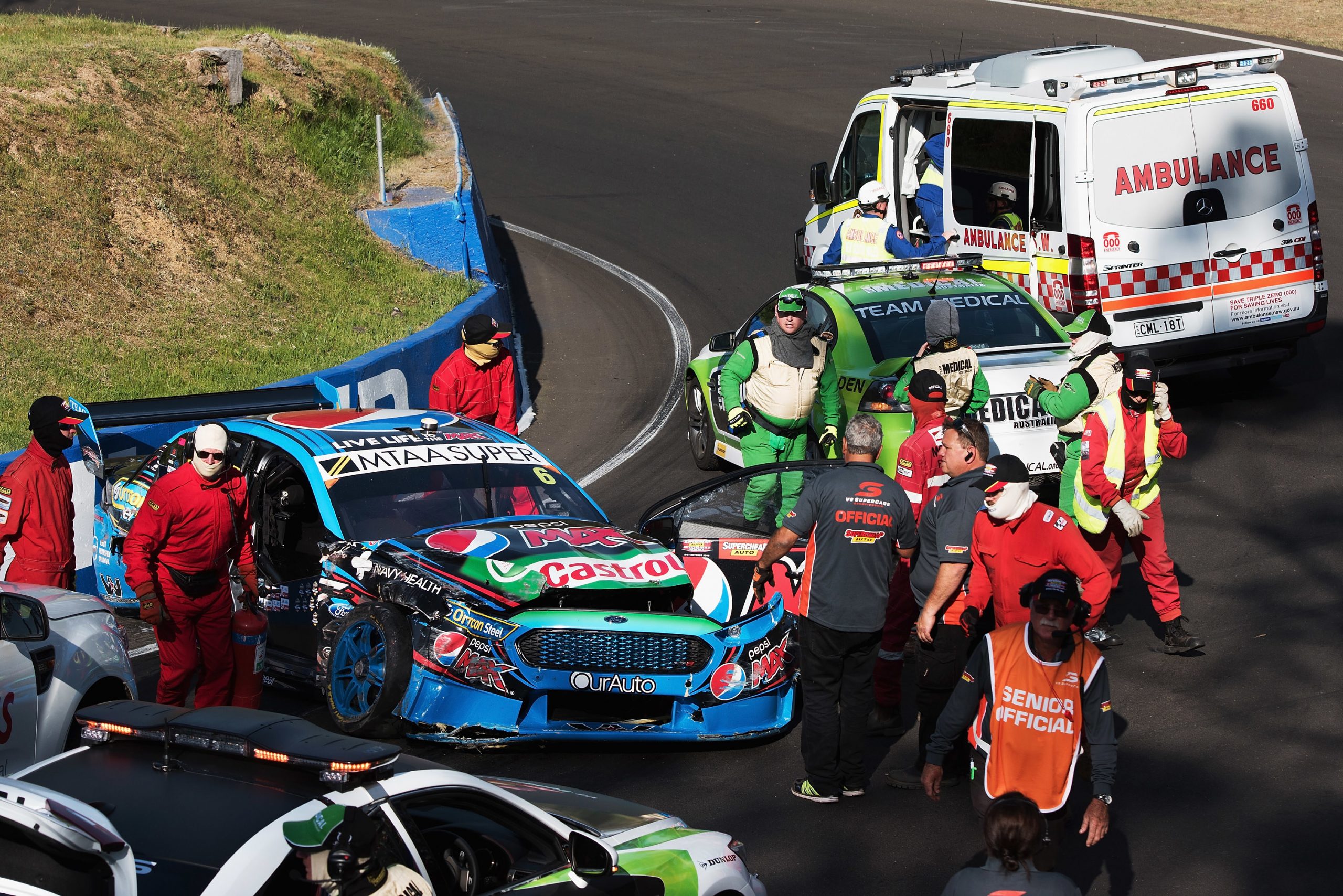 During qualifying for the Bathurst 1000, which is Race 25 of the V8 Supercars Championship at Mount Panorama on October 9, 2015 in Bathurst, Australia.