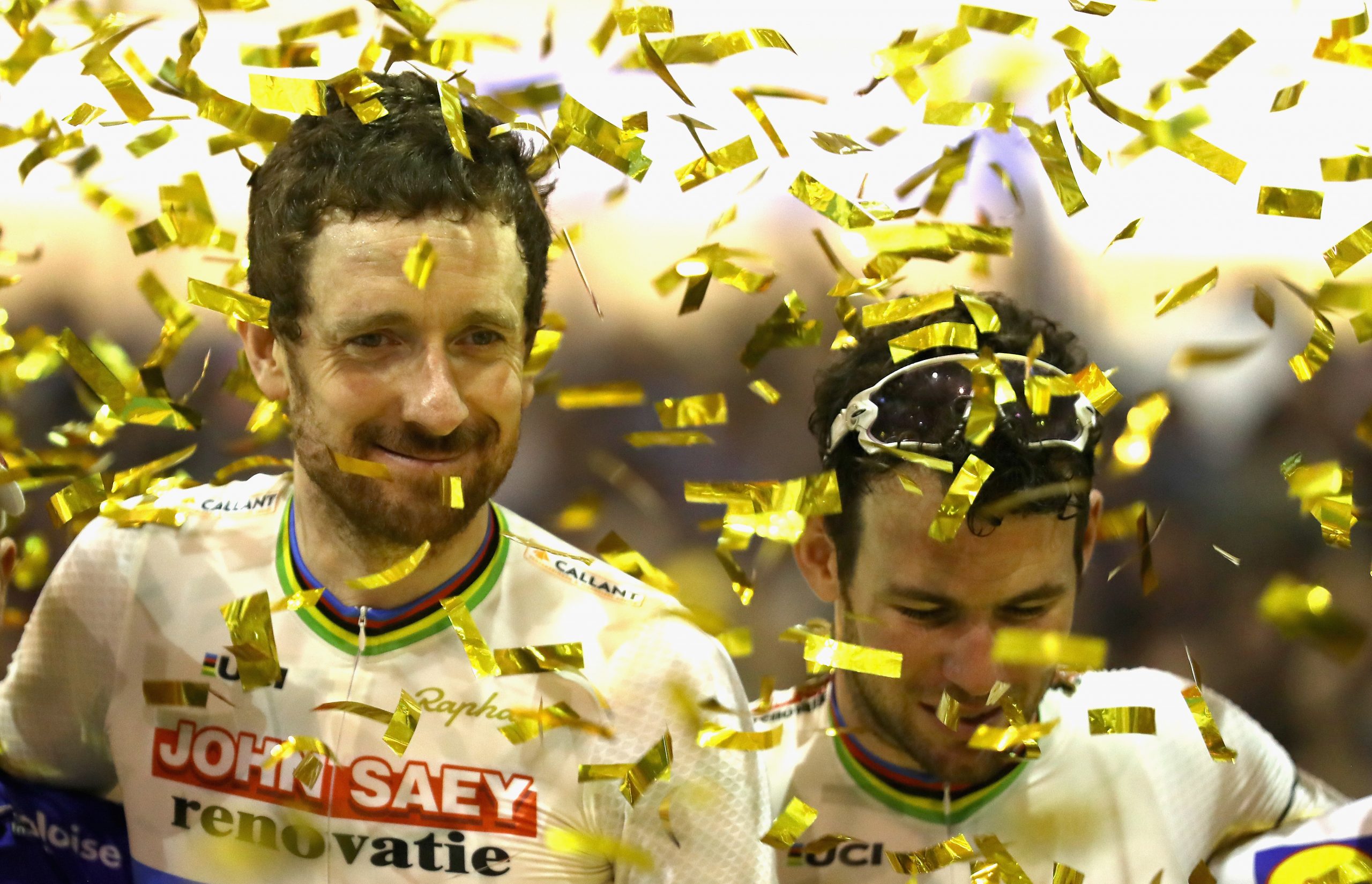 Bradley Wiggins (left) and Mark Cavendish in 2016, the year Wiggins retired.