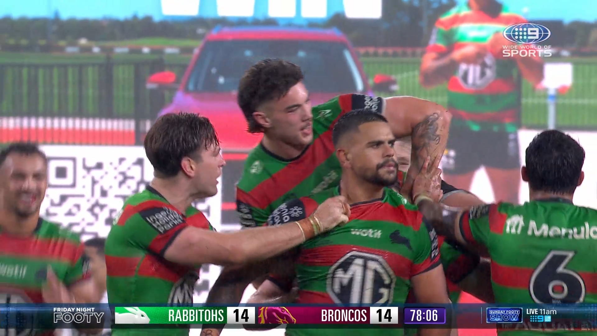 Latrell slots insane 50 metre field goal